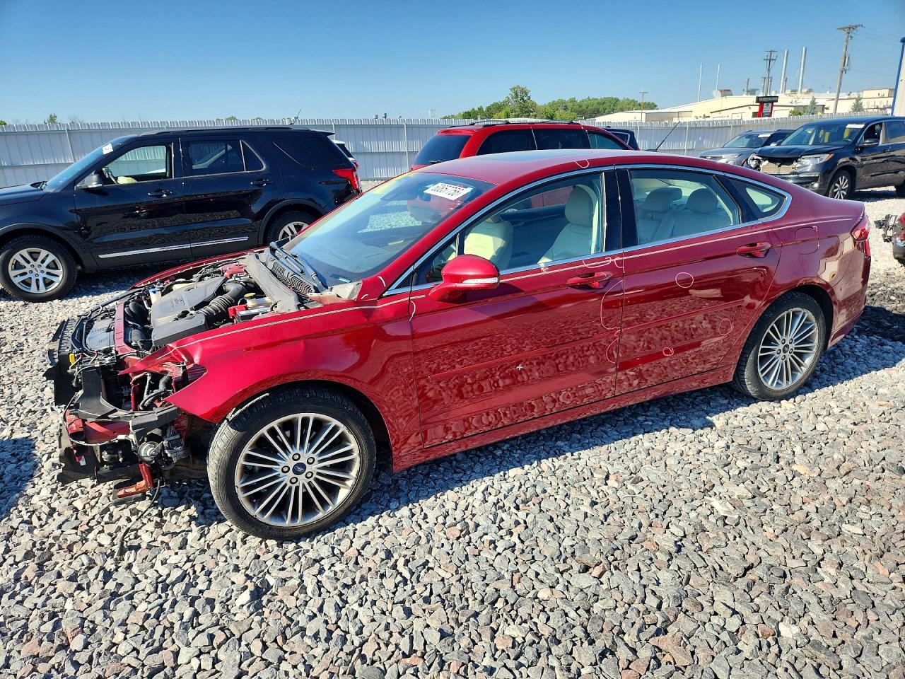 2013 Ford Fusion Se Red vin: 3FA6P0HR9DR266332
