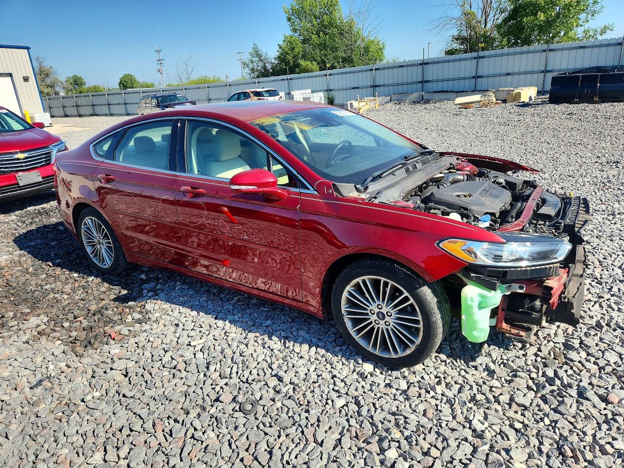 2013 Ford Fusion Se Red vin: 3FA6P0HR9DR266332