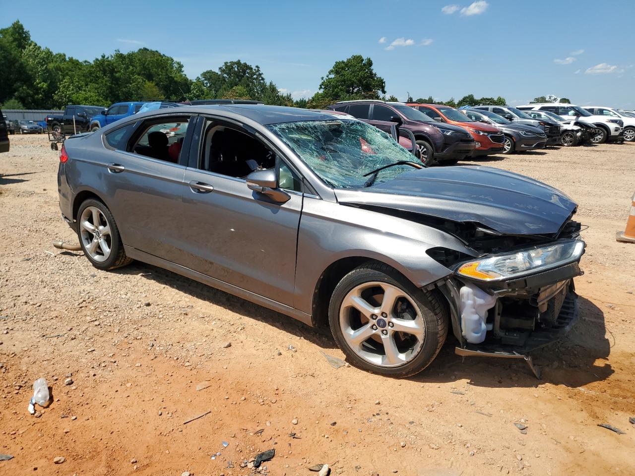 2013 Ford Fusion Se Серый vin: 3FA6P0HR9DR271370