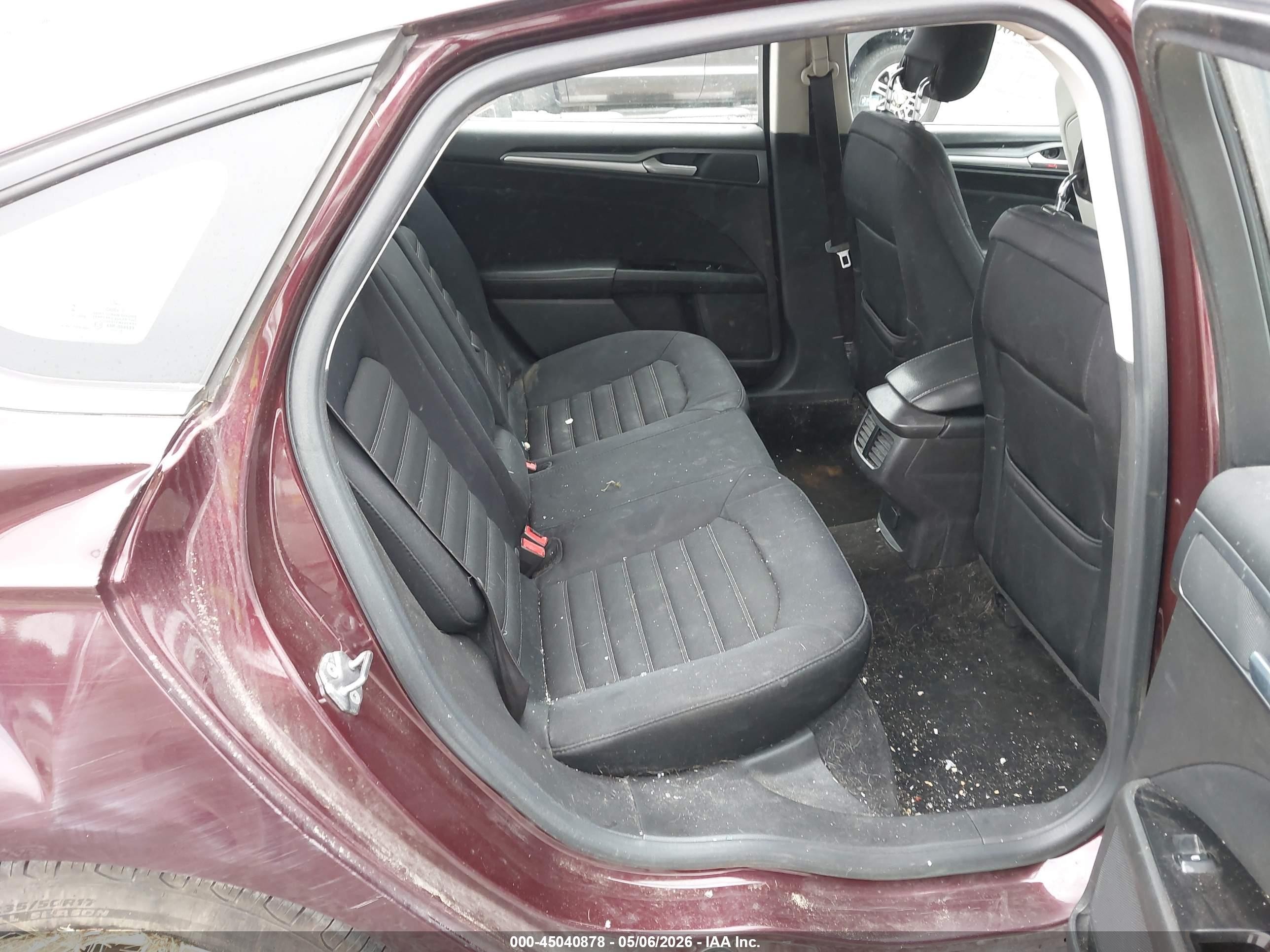 2013 Ford Fusion Se Burgundy vin: 3FA6P0HR9DR292283