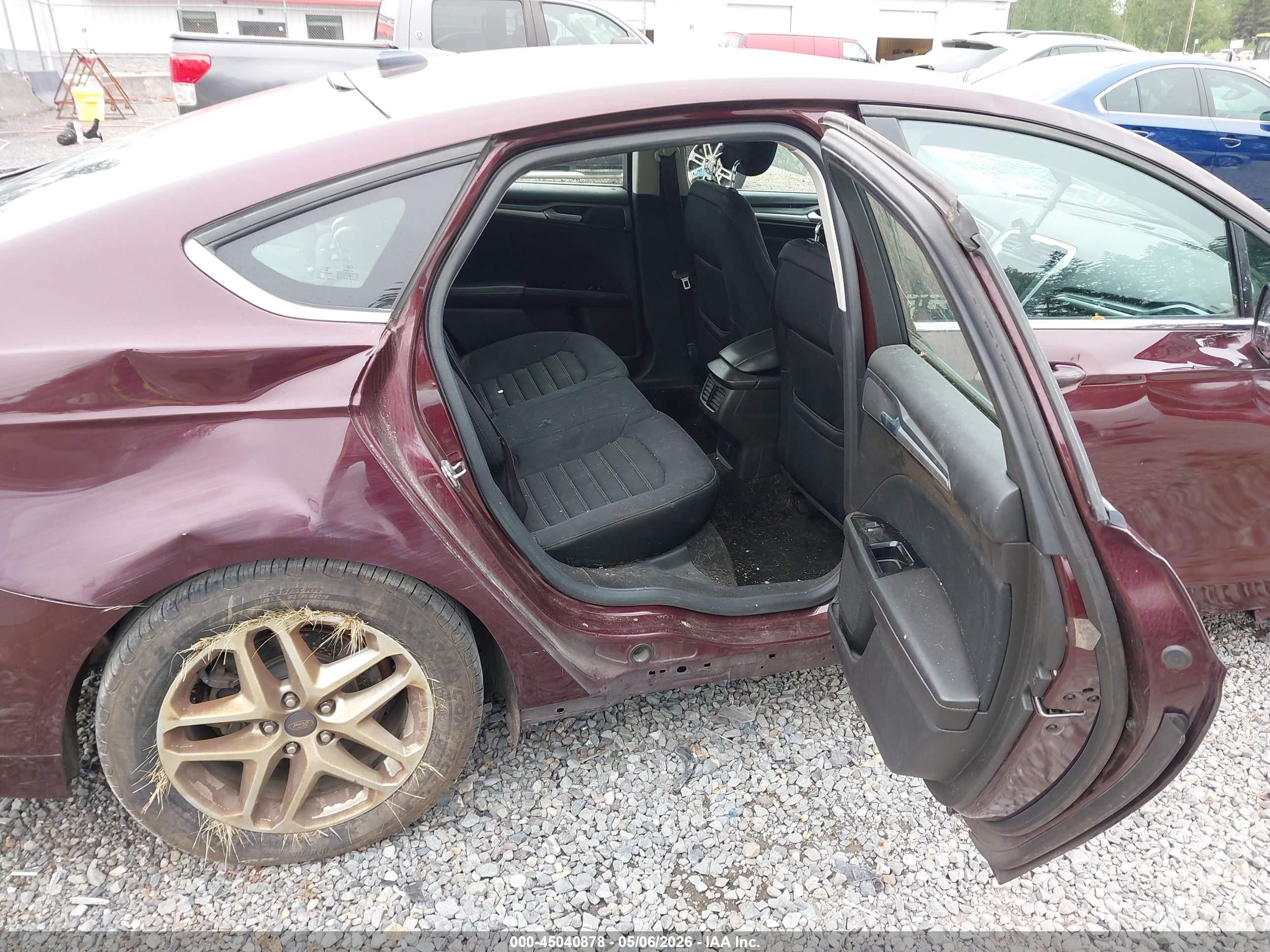 2013 Ford Fusion Se Burgundy vin: 3FA6P0HR9DR292283