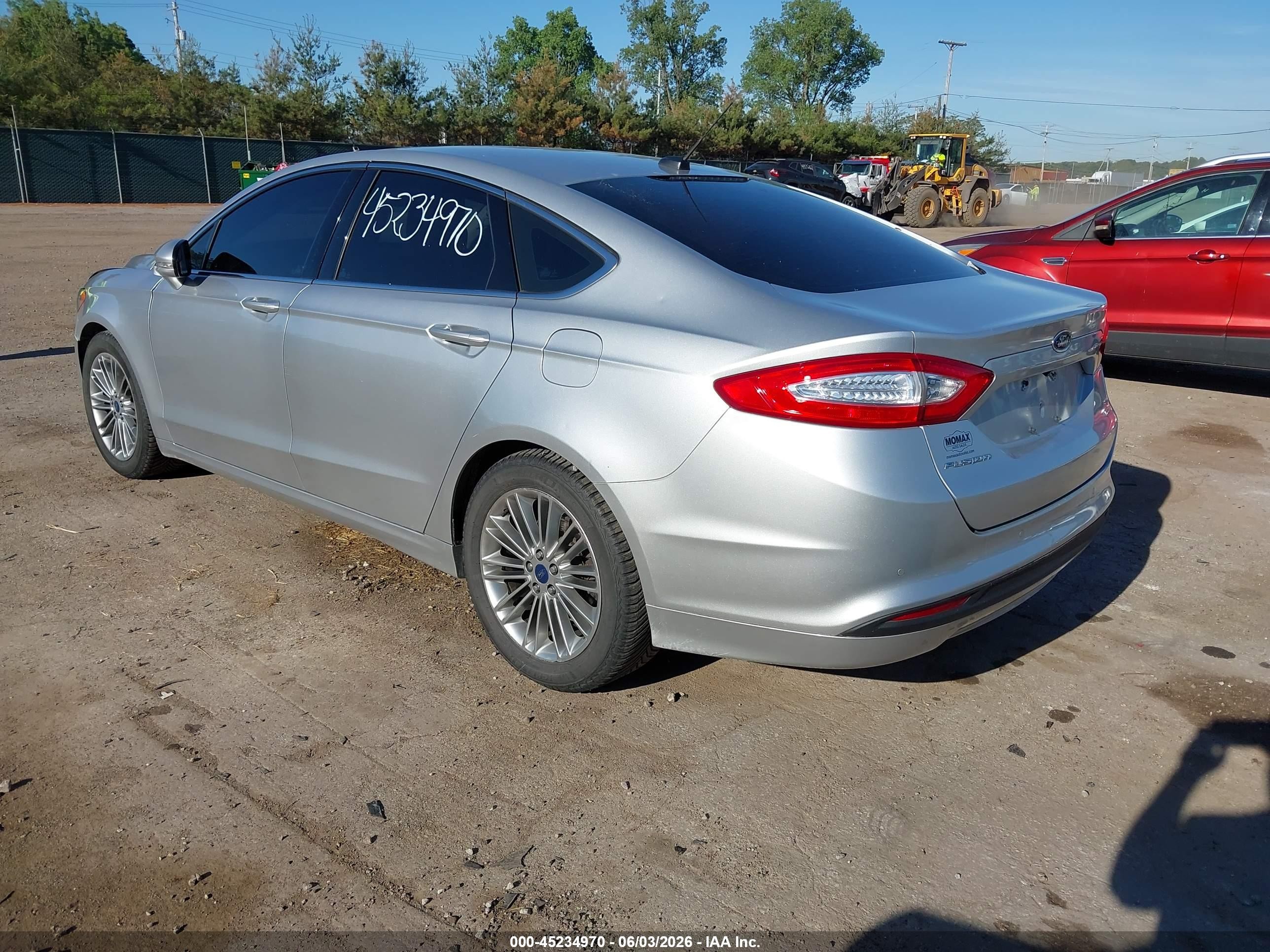 2013 Ford Fusion Se Silver vin: 3FA6P0HR9DR309213