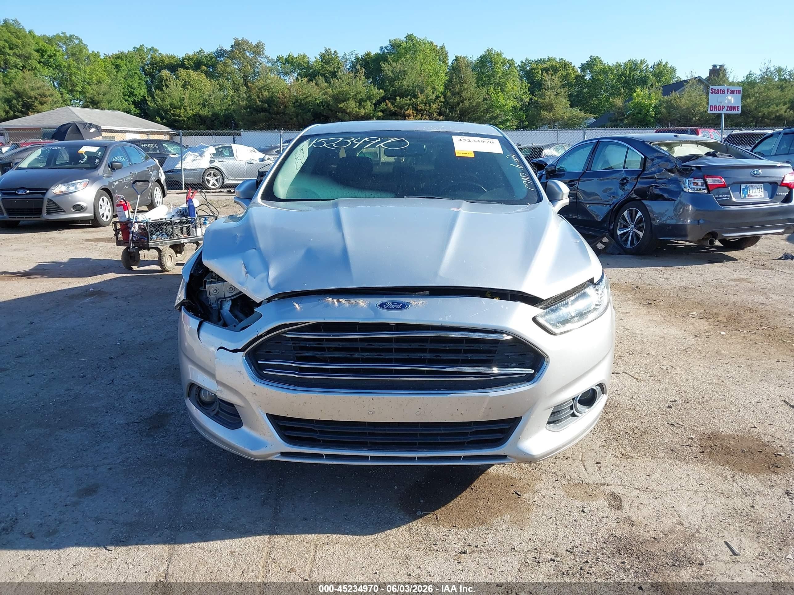 2013 Ford Fusion Se Silver vin: 3FA6P0HR9DR309213