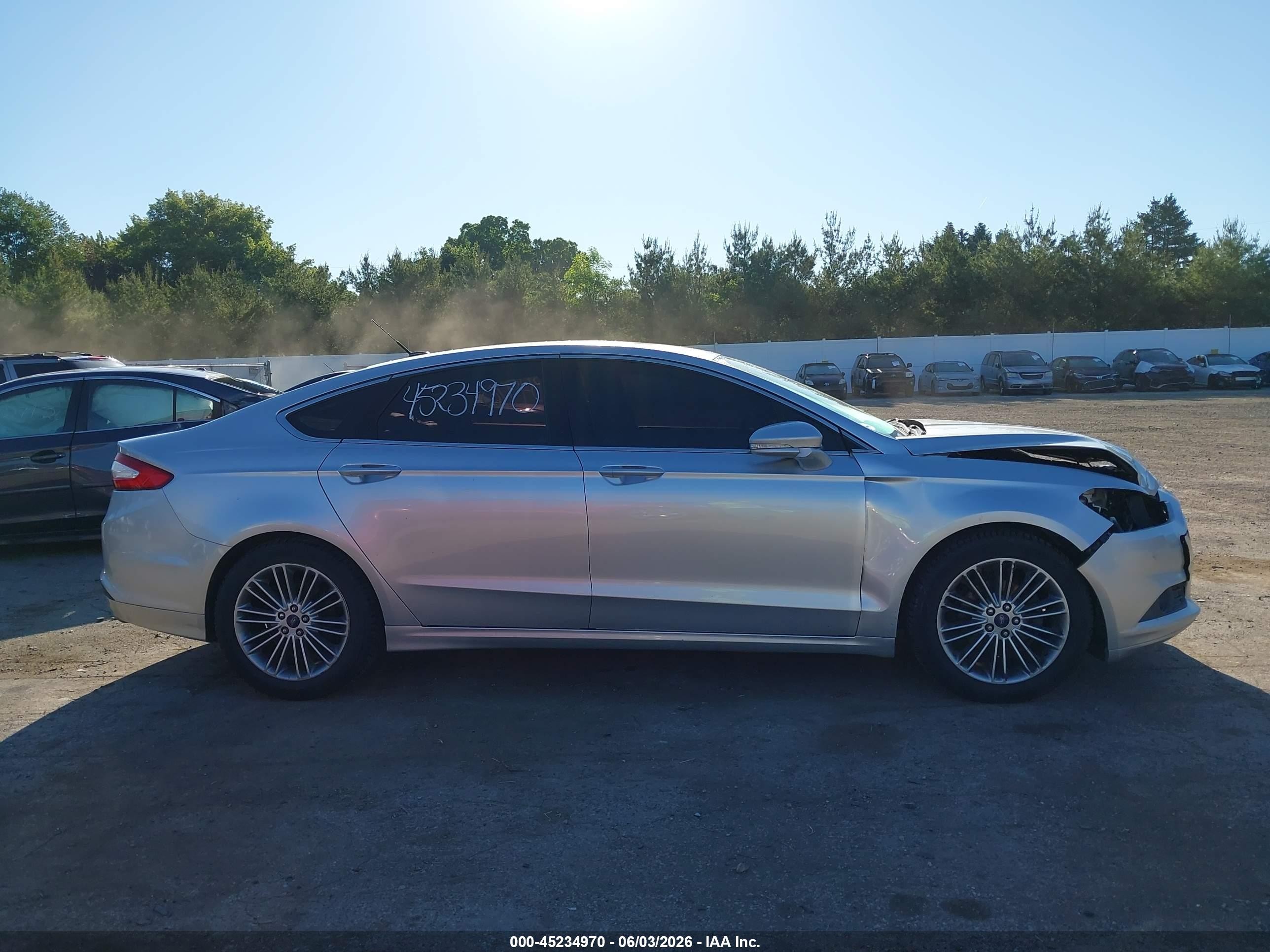 2013 Ford Fusion Se Silver vin: 3FA6P0HR9DR309213
