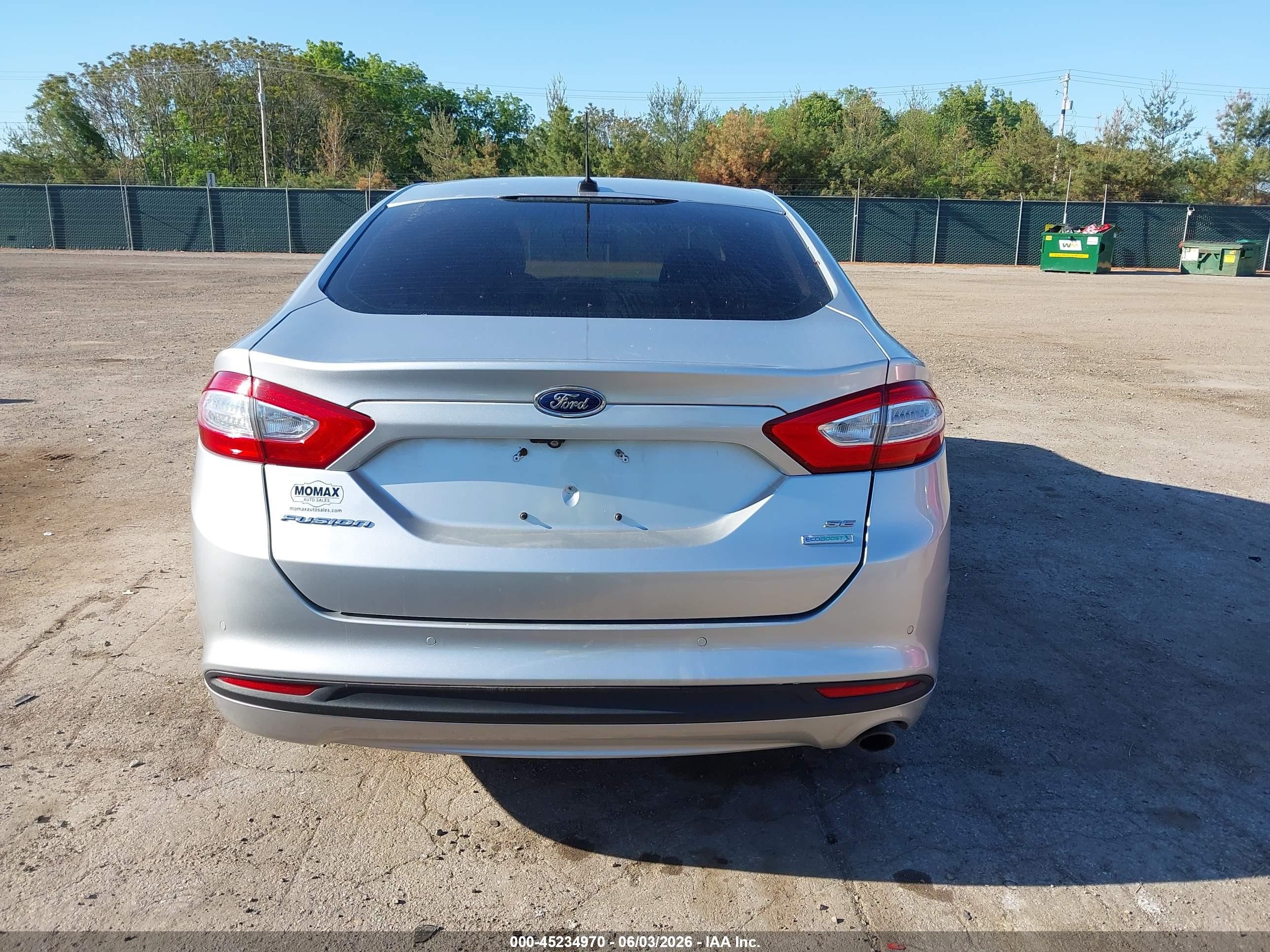 2013 Ford Fusion Se Silver vin: 3FA6P0HR9DR309213