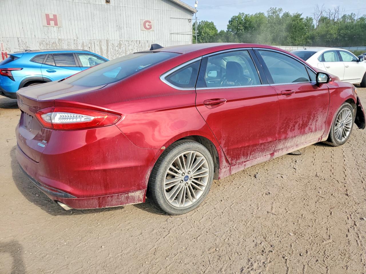 2013 Ford Fusion Se Red vin: 3FA6P0HR9DR342163