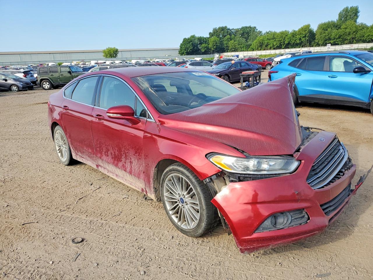 2013 Ford Fusion Se Red vin: 3FA6P0HR9DR342163