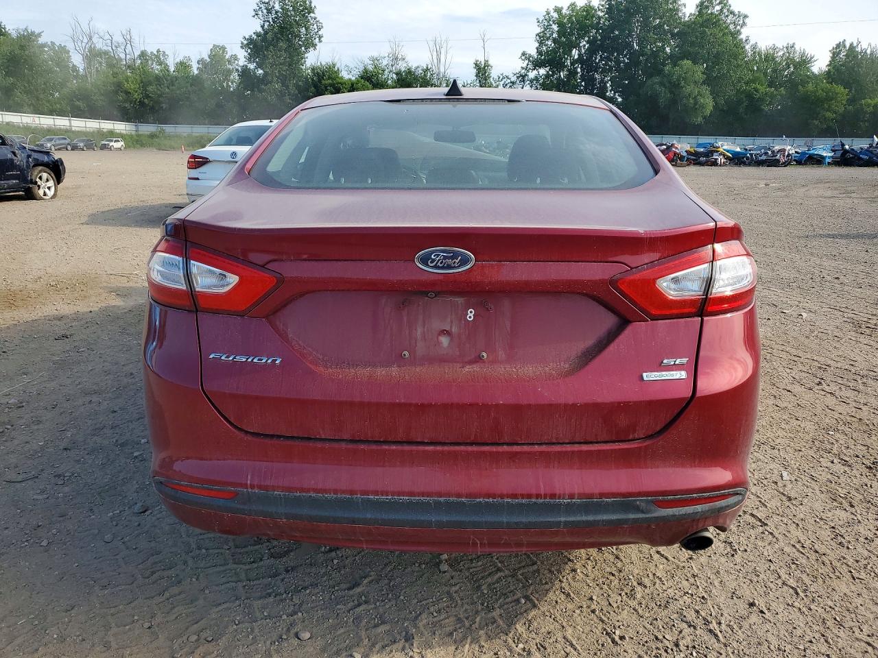 2013 Ford Fusion Se Red vin: 3FA6P0HR9DR342163