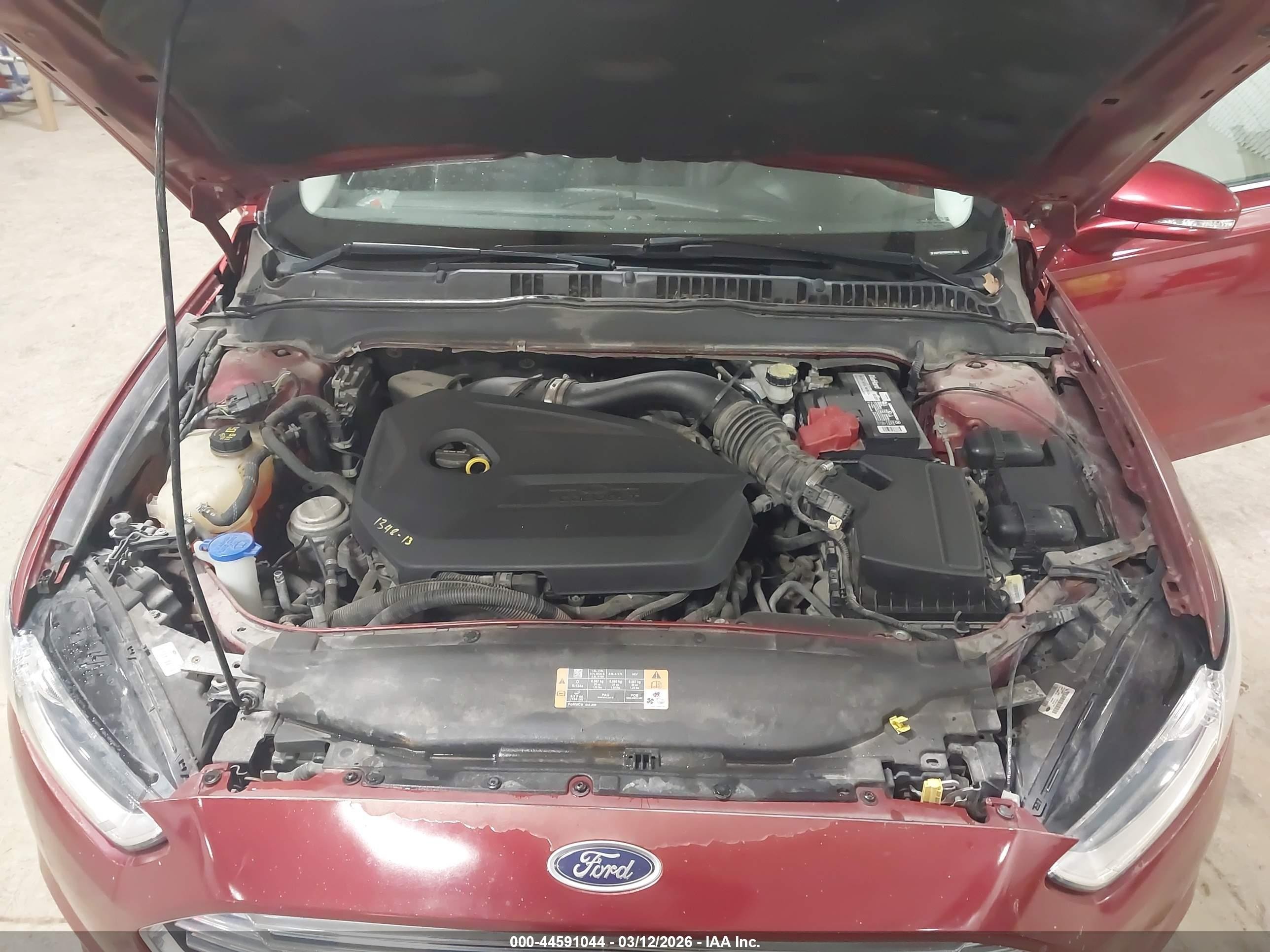 2013 Ford Fusion Se Red vin: 3FA6P0HR9DR379004