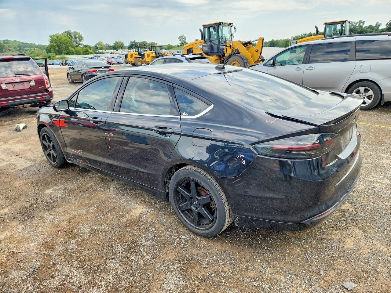 2014 Ford Fusion Se Черный vin: 3FA6P0HR9ER298747
