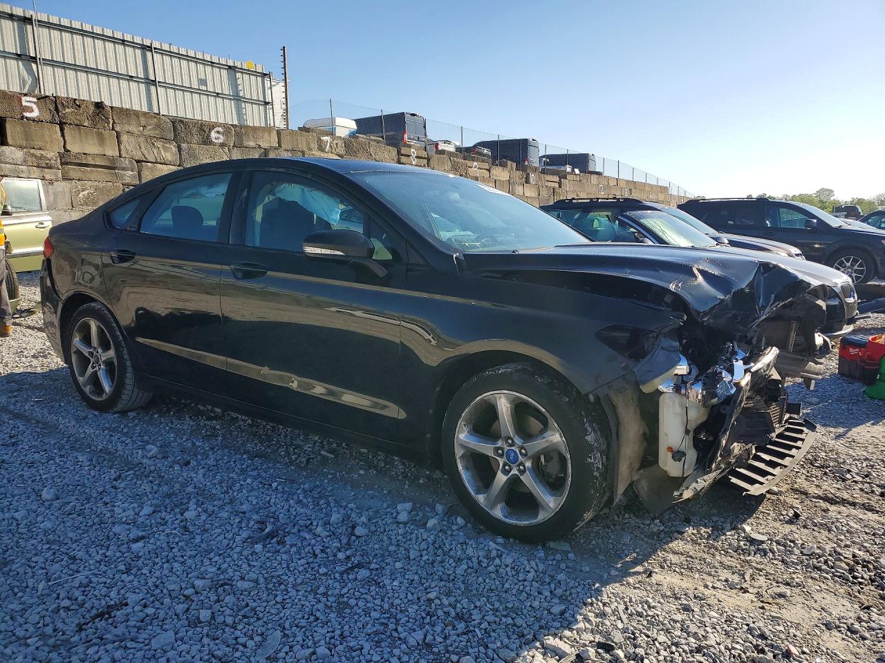 2013 Ford Fusion Se Black vin: 3FA6P0HRXDR116648