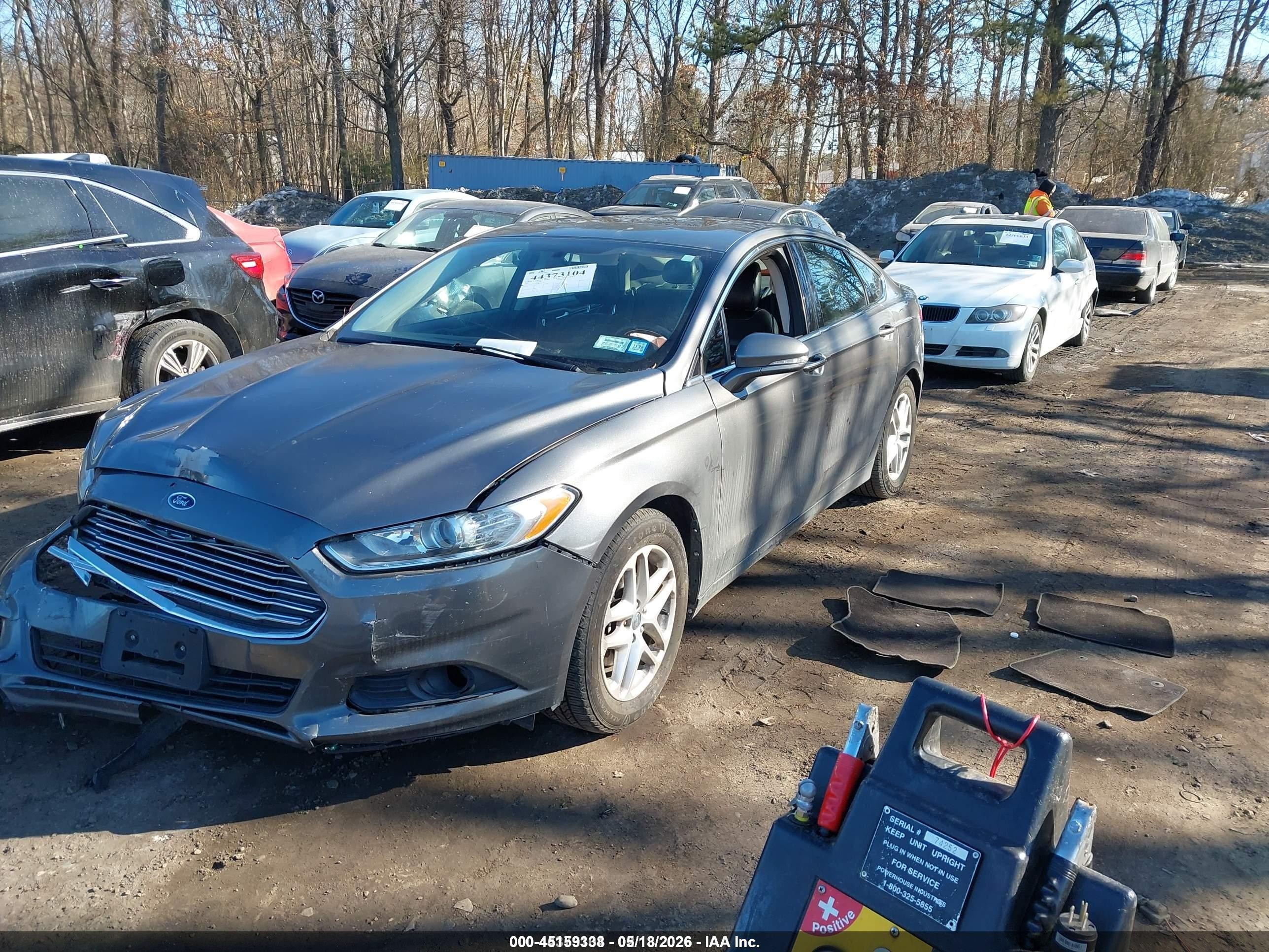 2013 Ford Fusion Se Gray vin: 3FA6P0HRXDR166739