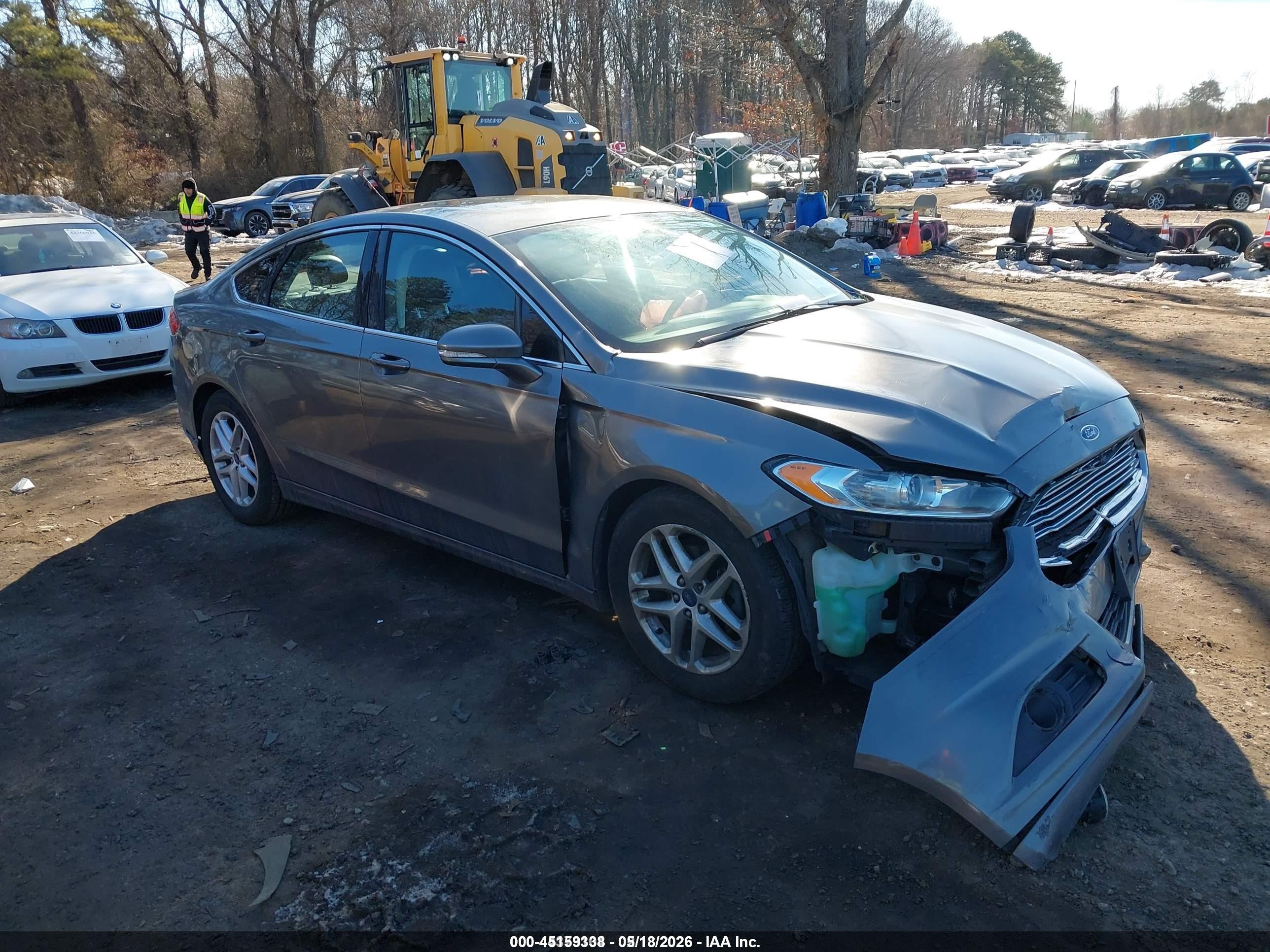 2013 Ford Fusion Se Gray vin: 3FA6P0HRXDR166739