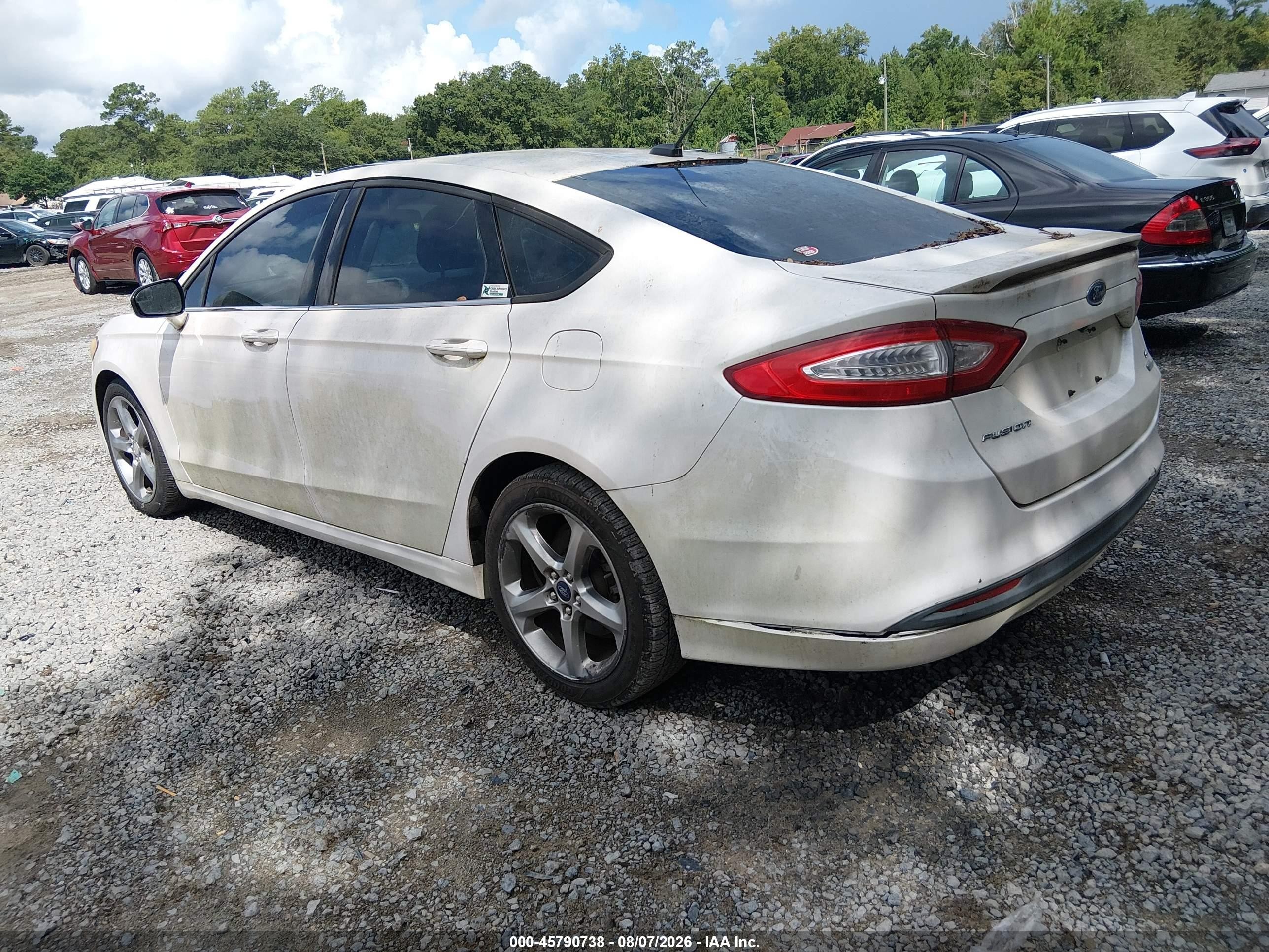 2013 Ford Fusion Se White vin: 3FA6P0HRXDR167549