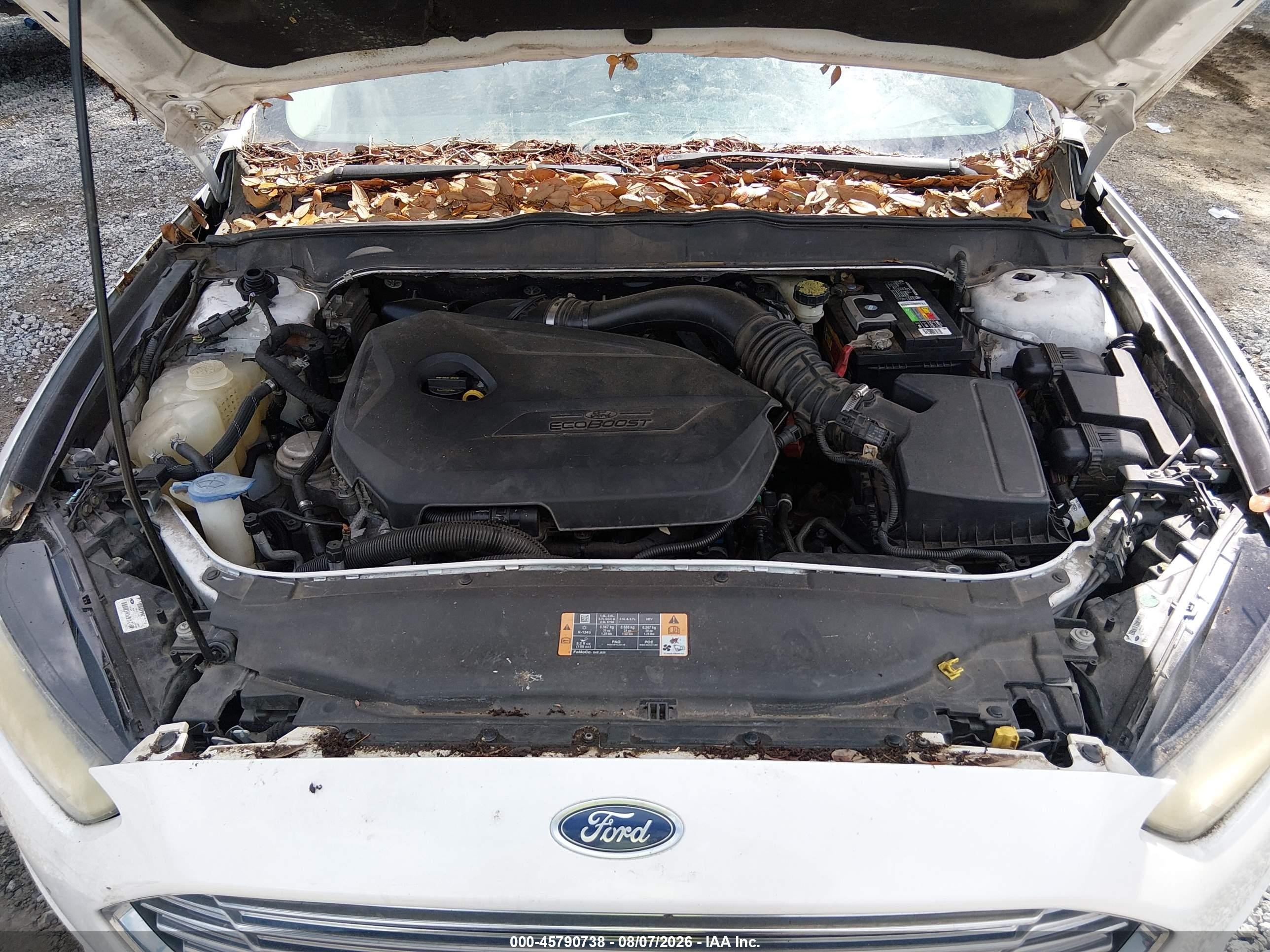 2013 Ford Fusion Se White vin: 3FA6P0HRXDR167549