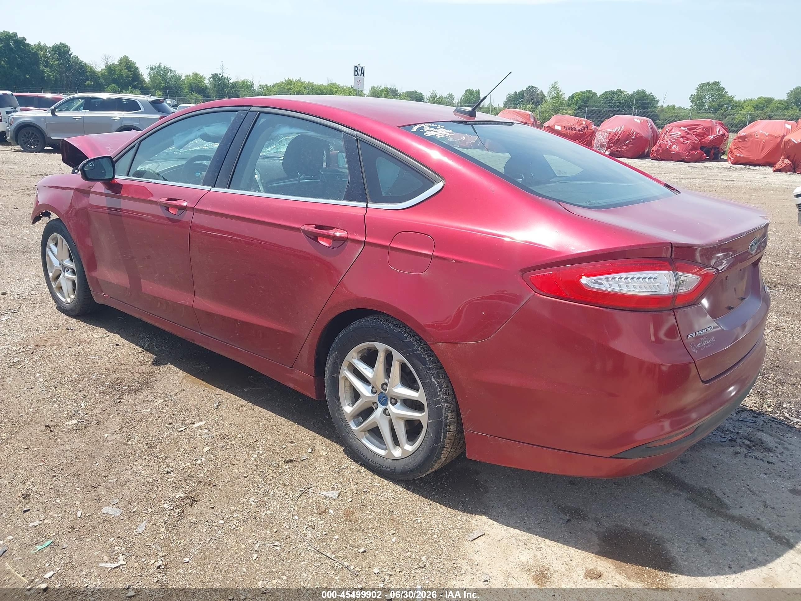 2013 Ford Fusion Se Red vin: 3FA6P0HRXDR168149