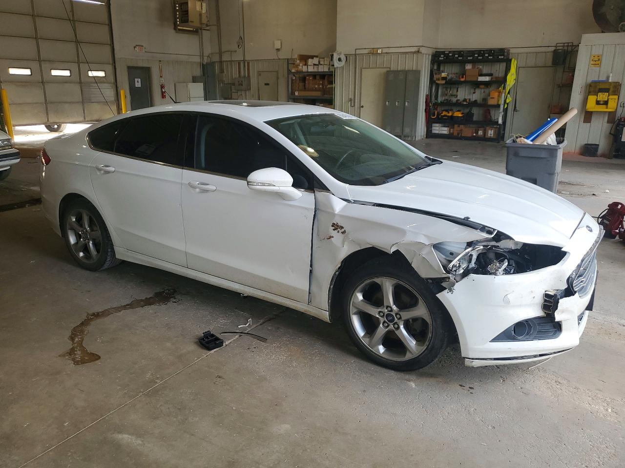 2013 Ford Fusion Se White vin: 3FA6P0HRXDR168880