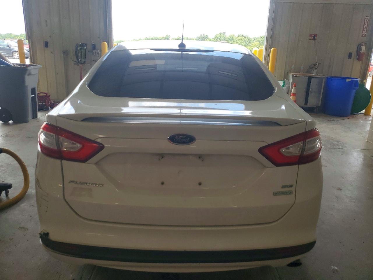2013 Ford Fusion Se White vin: 3FA6P0HRXDR168880