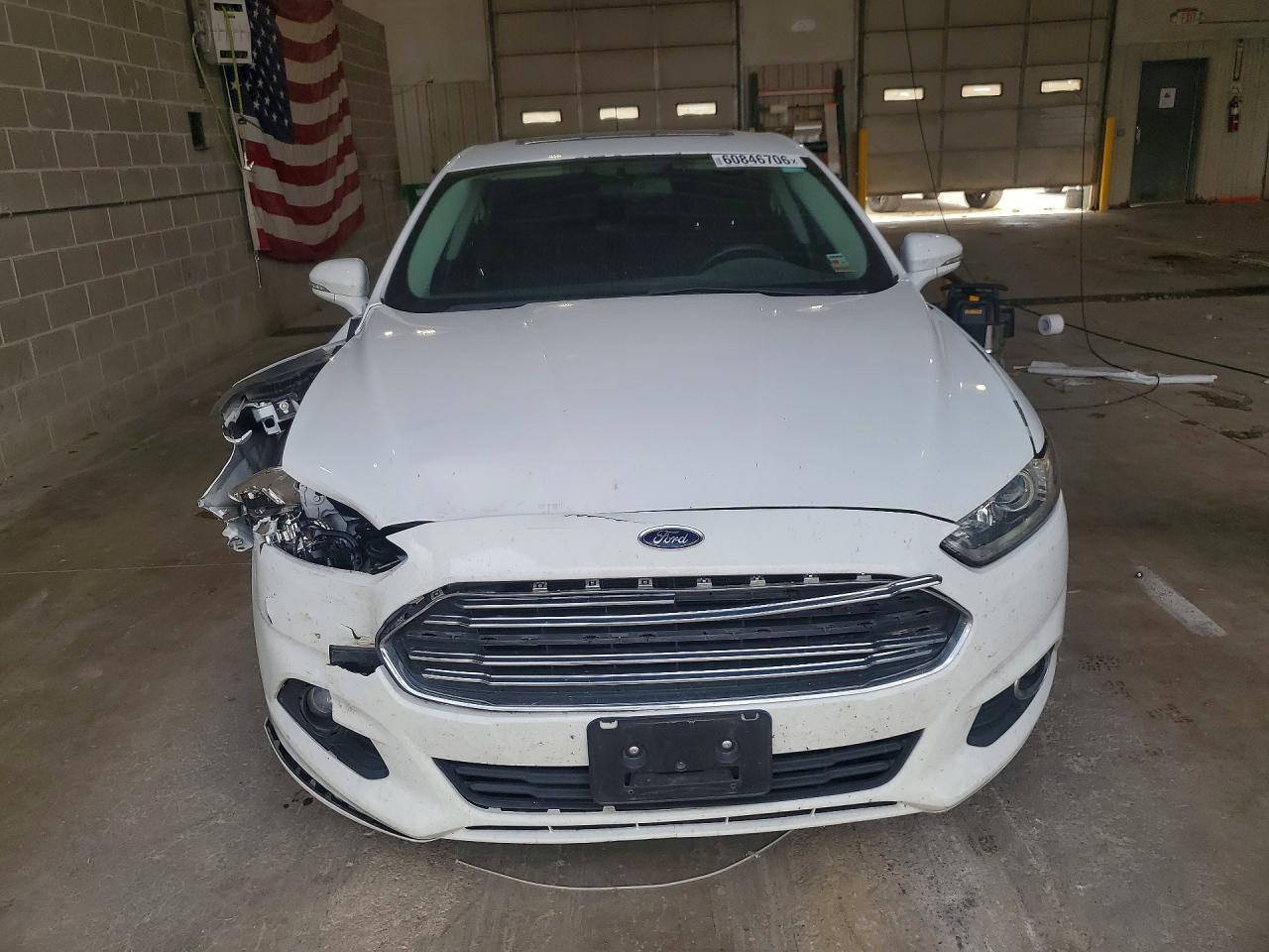 2013 Ford Fusion Se White vin: 3FA6P0HRXDR168880