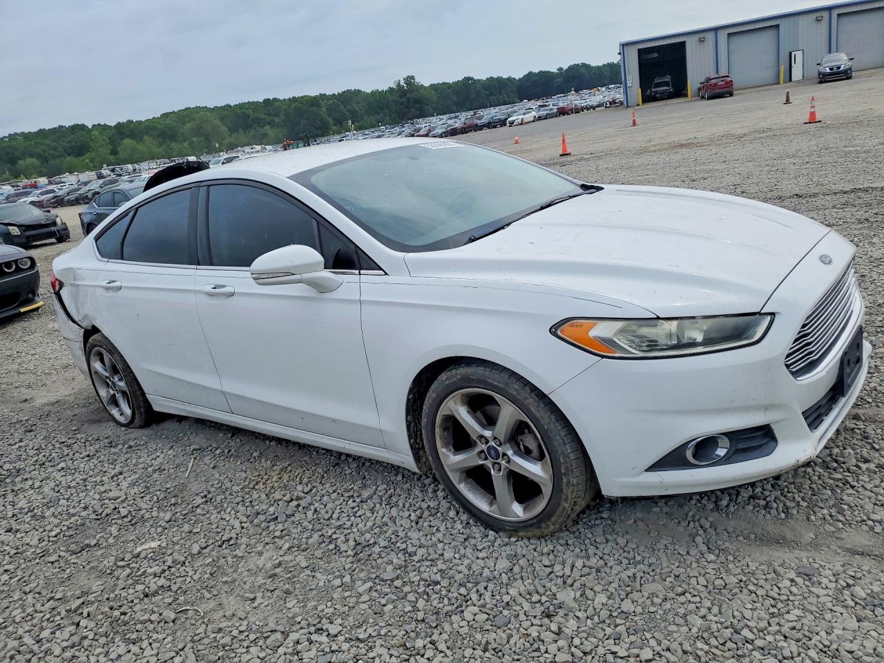 2013 Ford Fusion Se White vin: 3FA6P0HRXDR201277