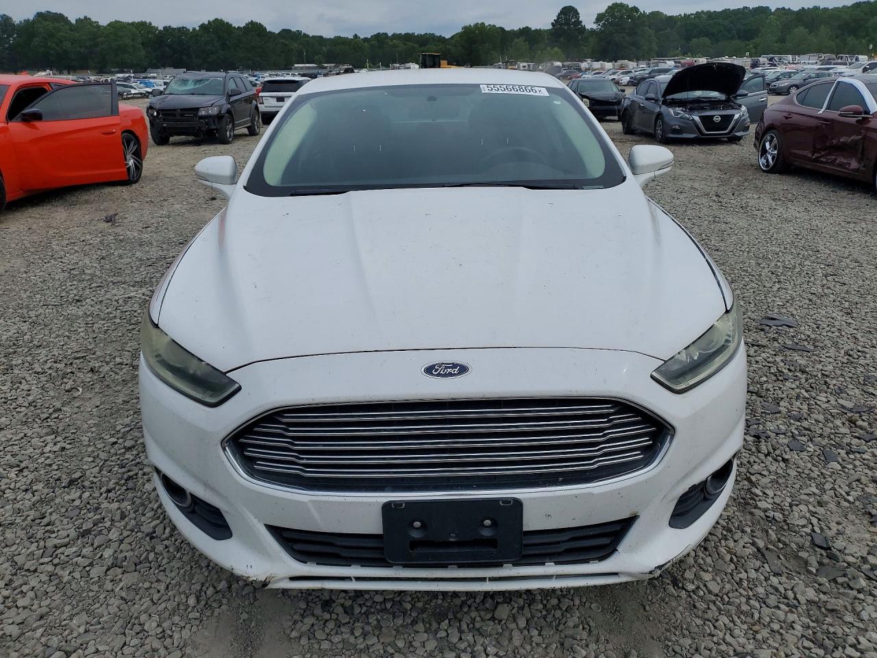 2013 Ford Fusion Se White vin: 3FA6P0HRXDR201277
