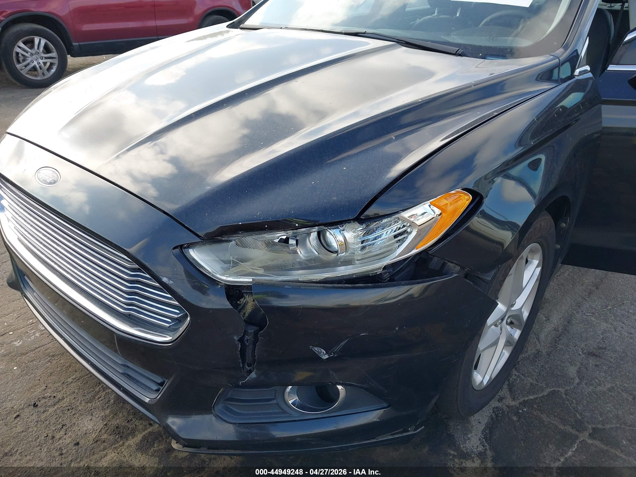 2013 Ford Fusion Se Black vin: 3FA6P0HRXDR204468