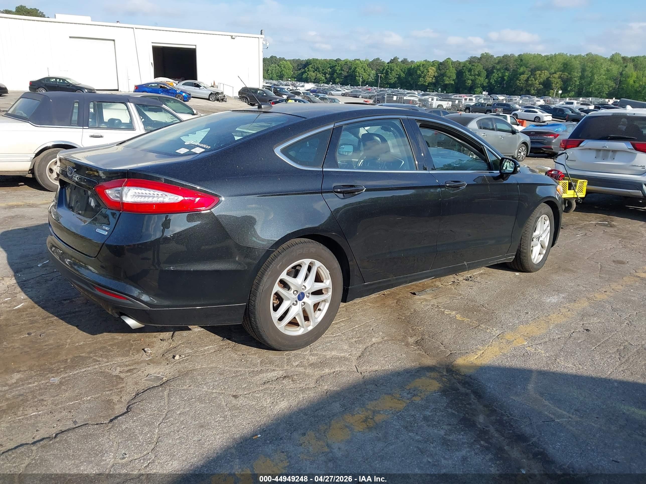 2013 Ford Fusion Se Black vin: 3FA6P0HRXDR204468