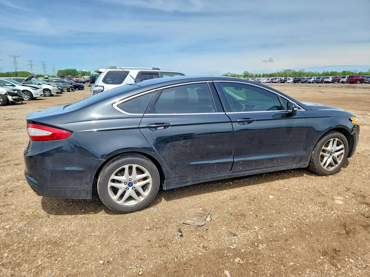 2013 Ford Fusion Se Black vin: 3FA6P0HRXDR221187