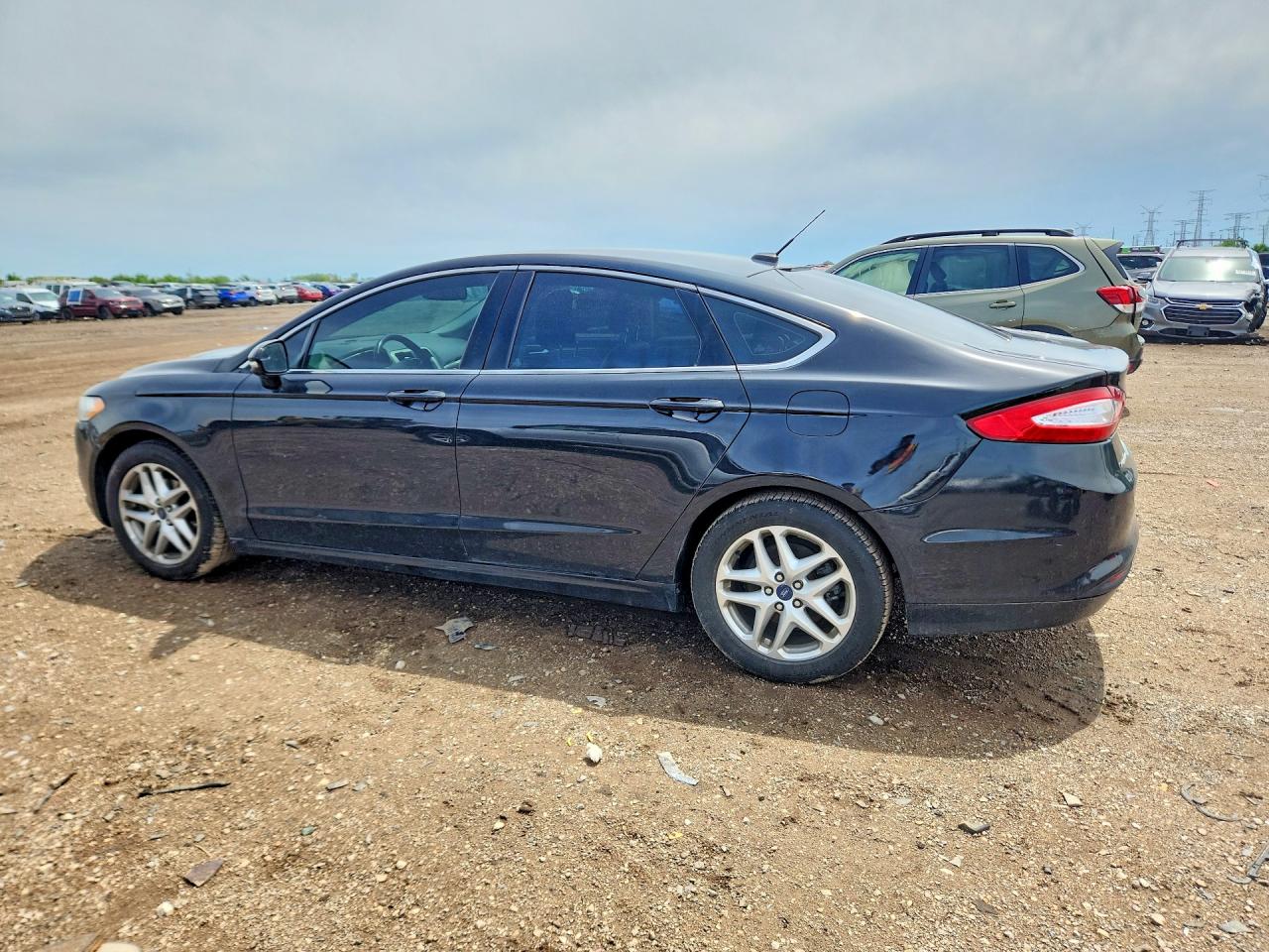 2013 Ford Fusion Se Black vin: 3FA6P0HRXDR221187
