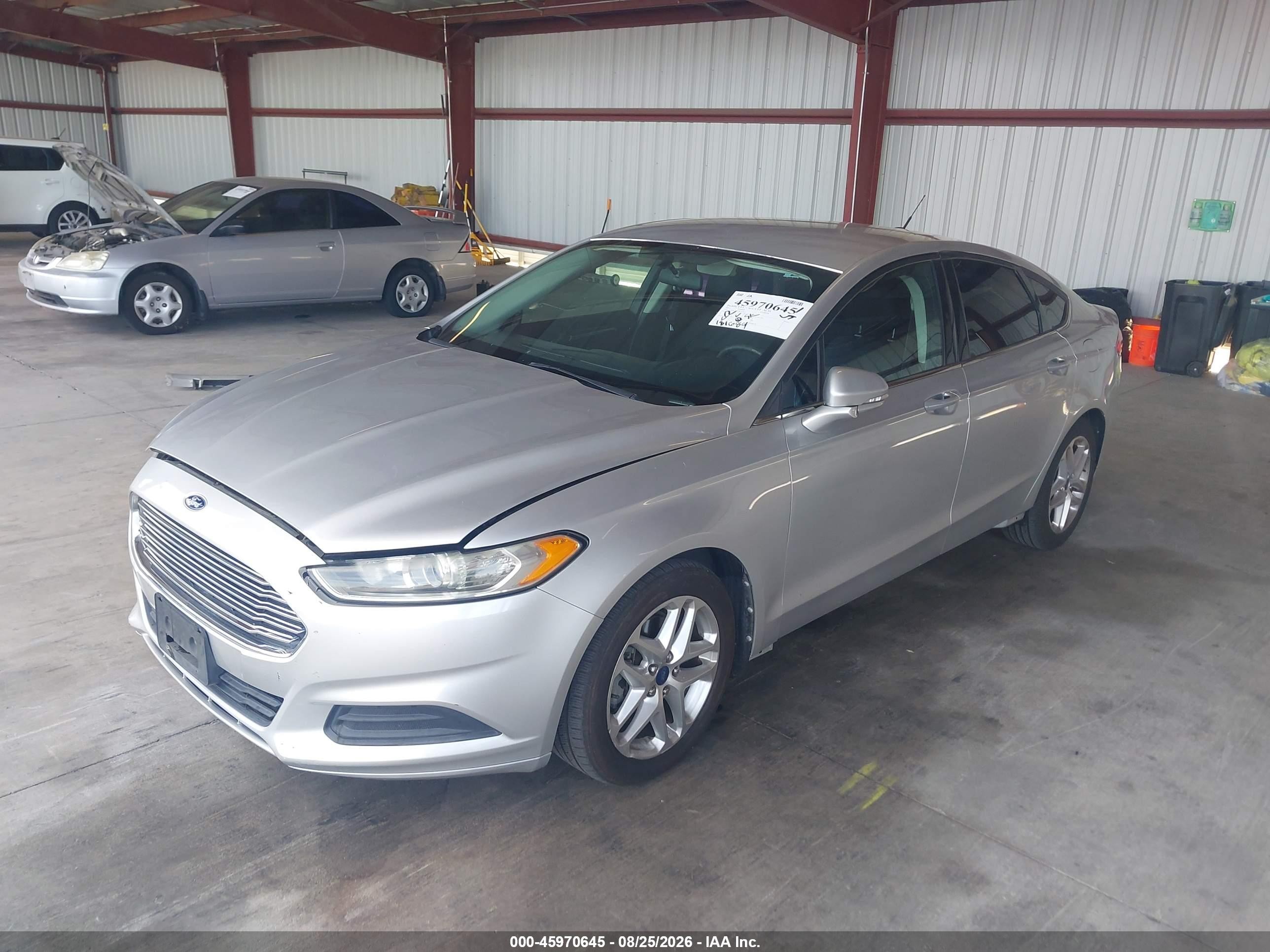 2013 Ford Fusion Se Silver vin: 3FA6P0HRXDR221917