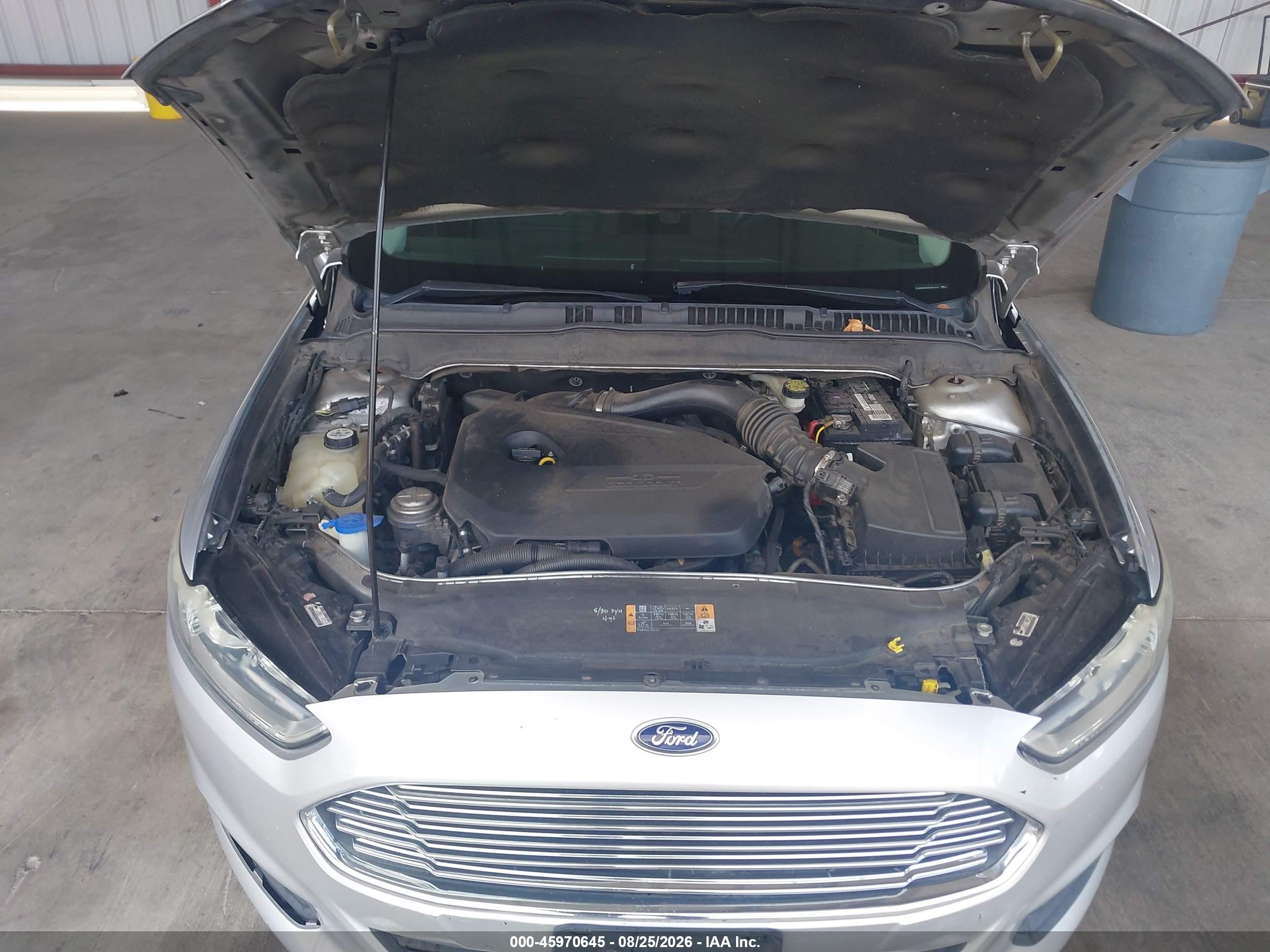 2013 Ford Fusion Se Silver vin: 3FA6P0HRXDR221917