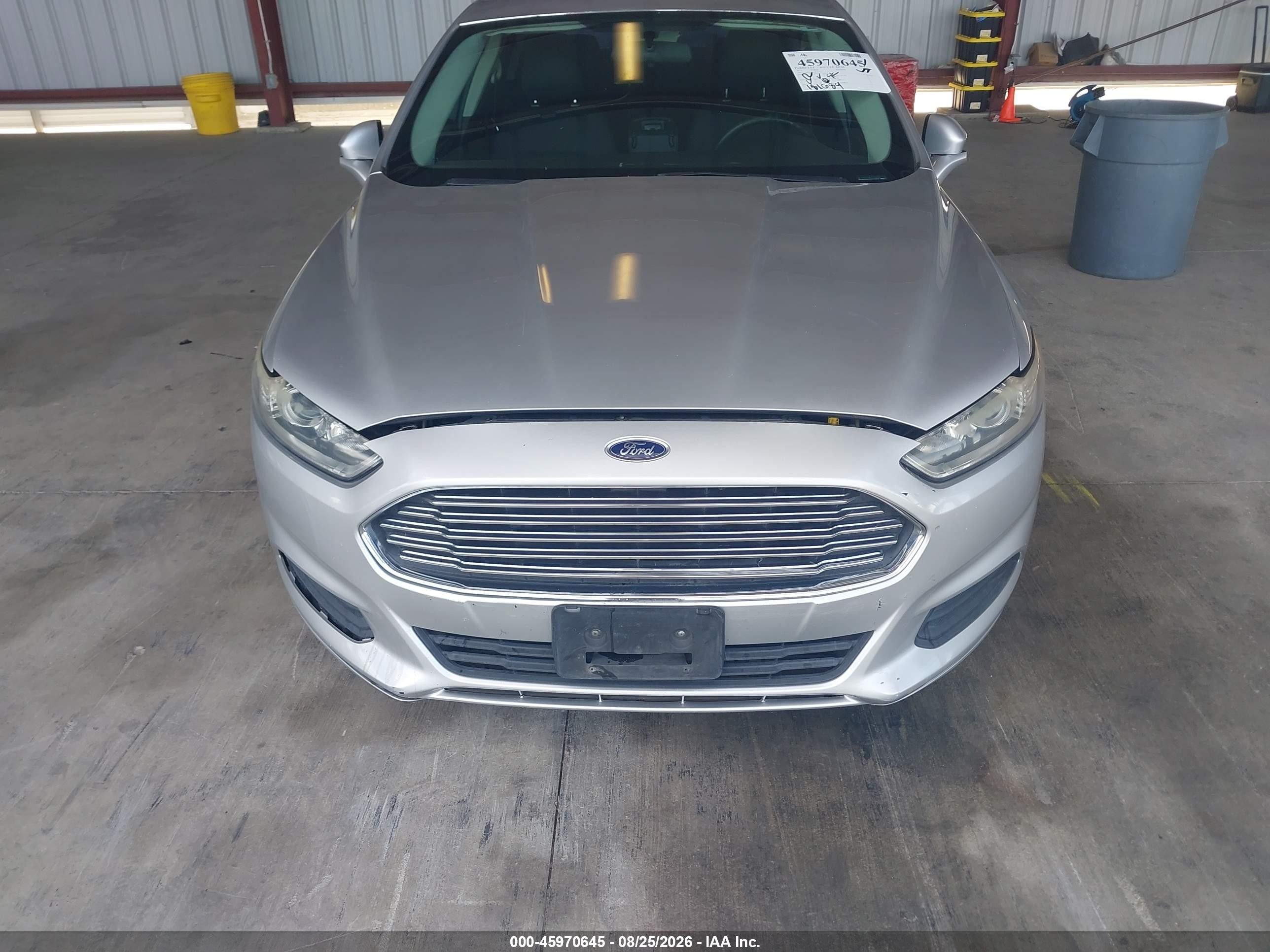 2013 Ford Fusion Se Silver vin: 3FA6P0HRXDR221917
