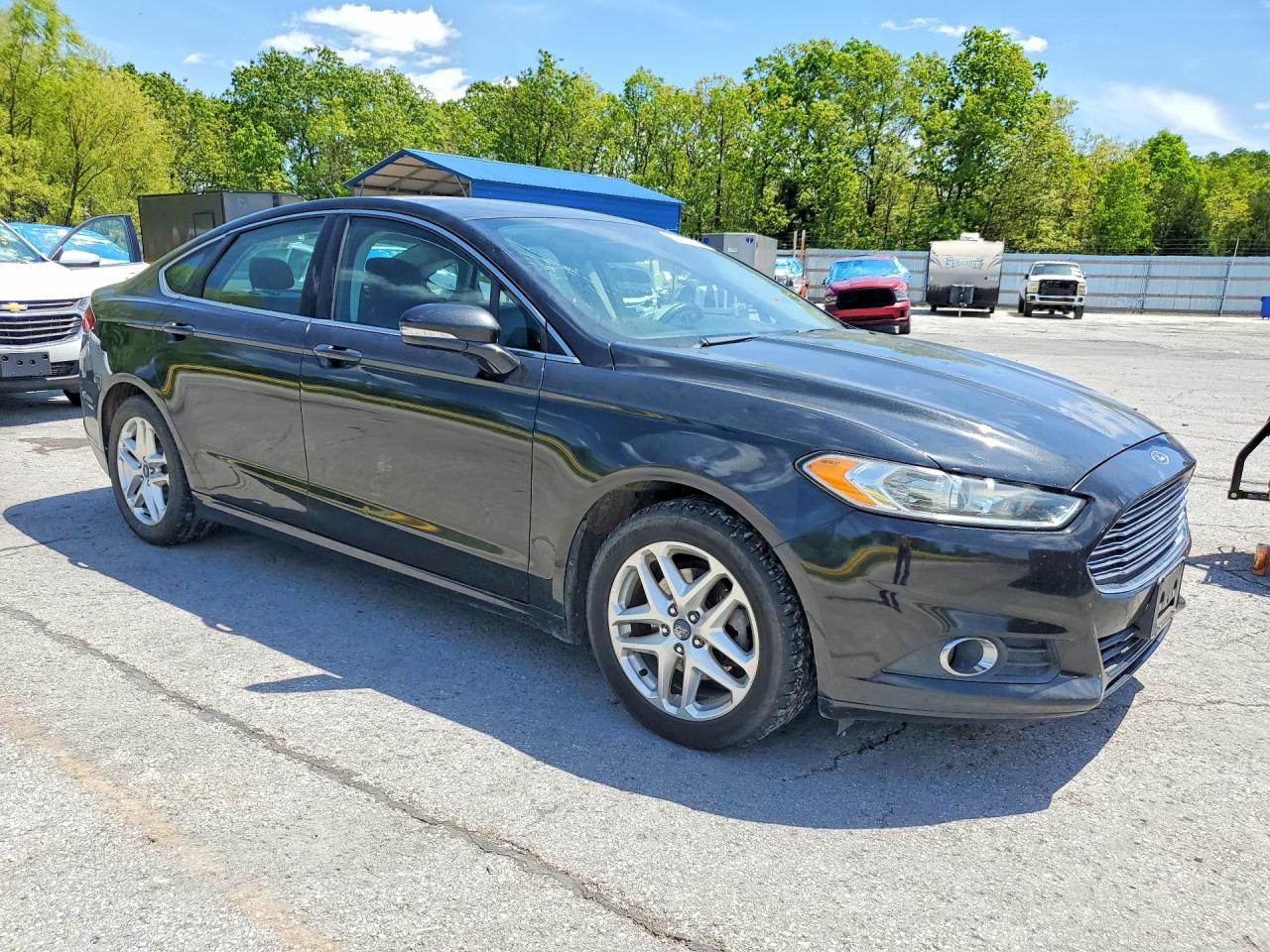 2013 Ford Fusion Se Black vin: 3FA6P0HRXDR224400