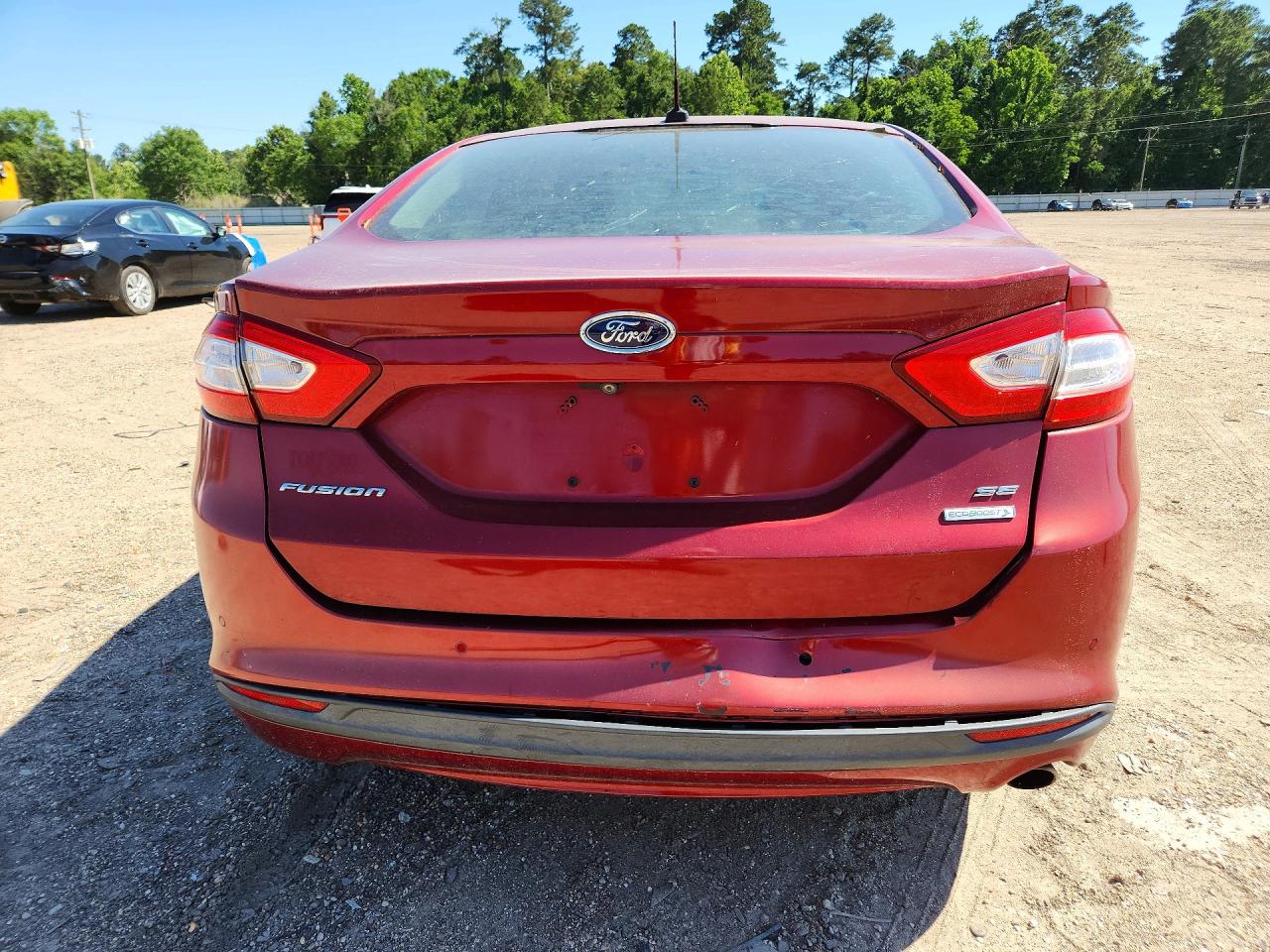 2013 Ford Fusion Se Red vin: 3FA6P0HRXDR234618