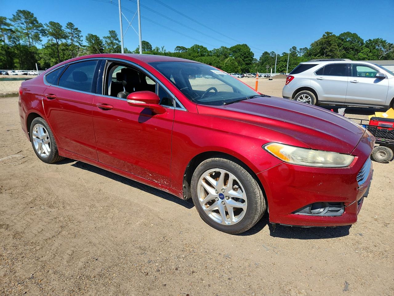 2013 Ford Fusion Se Red vin: 3FA6P0HRXDR234618