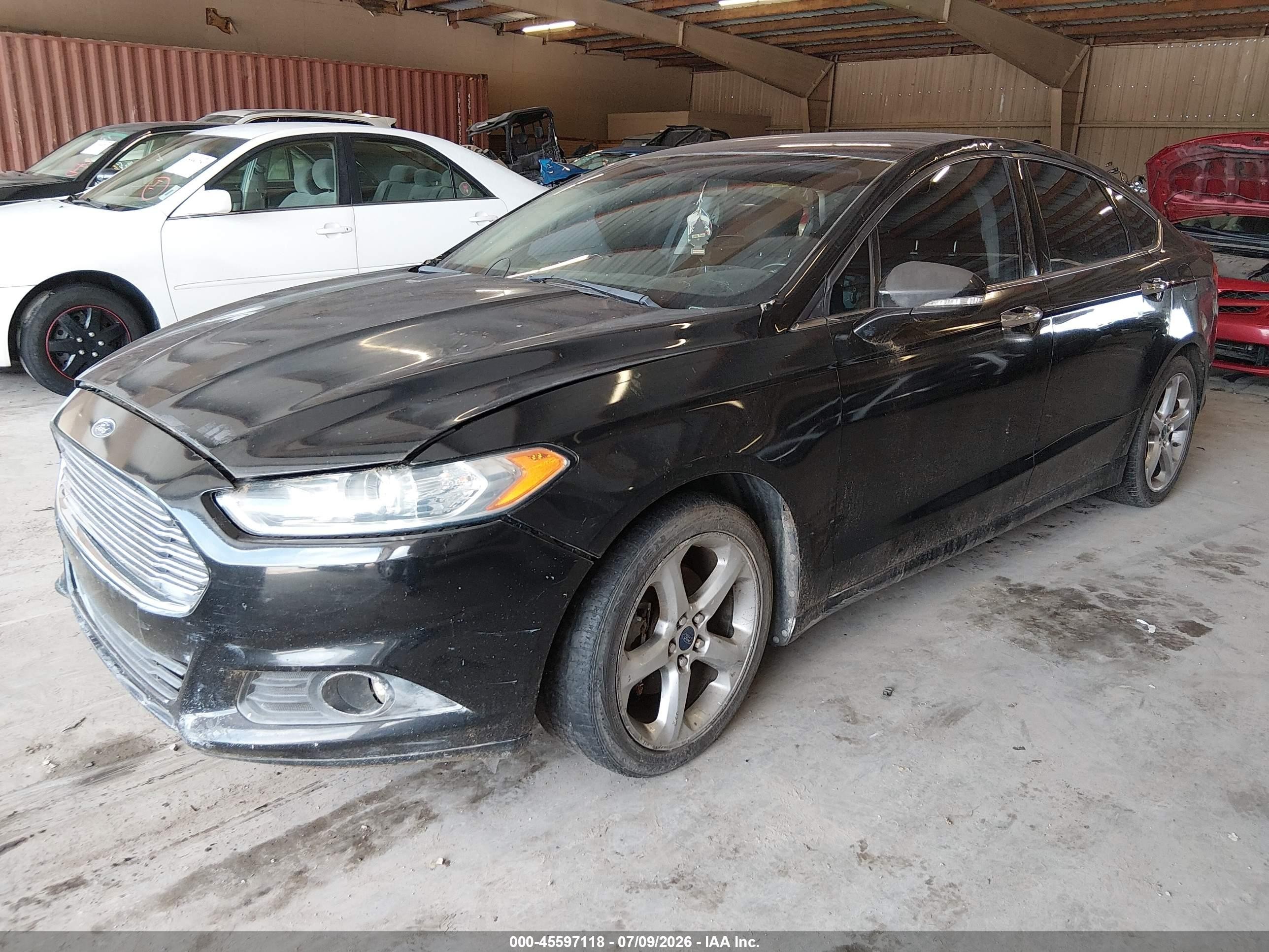 2013 Ford Fusion Se Black vin: 3FA6P0HRXDR252424