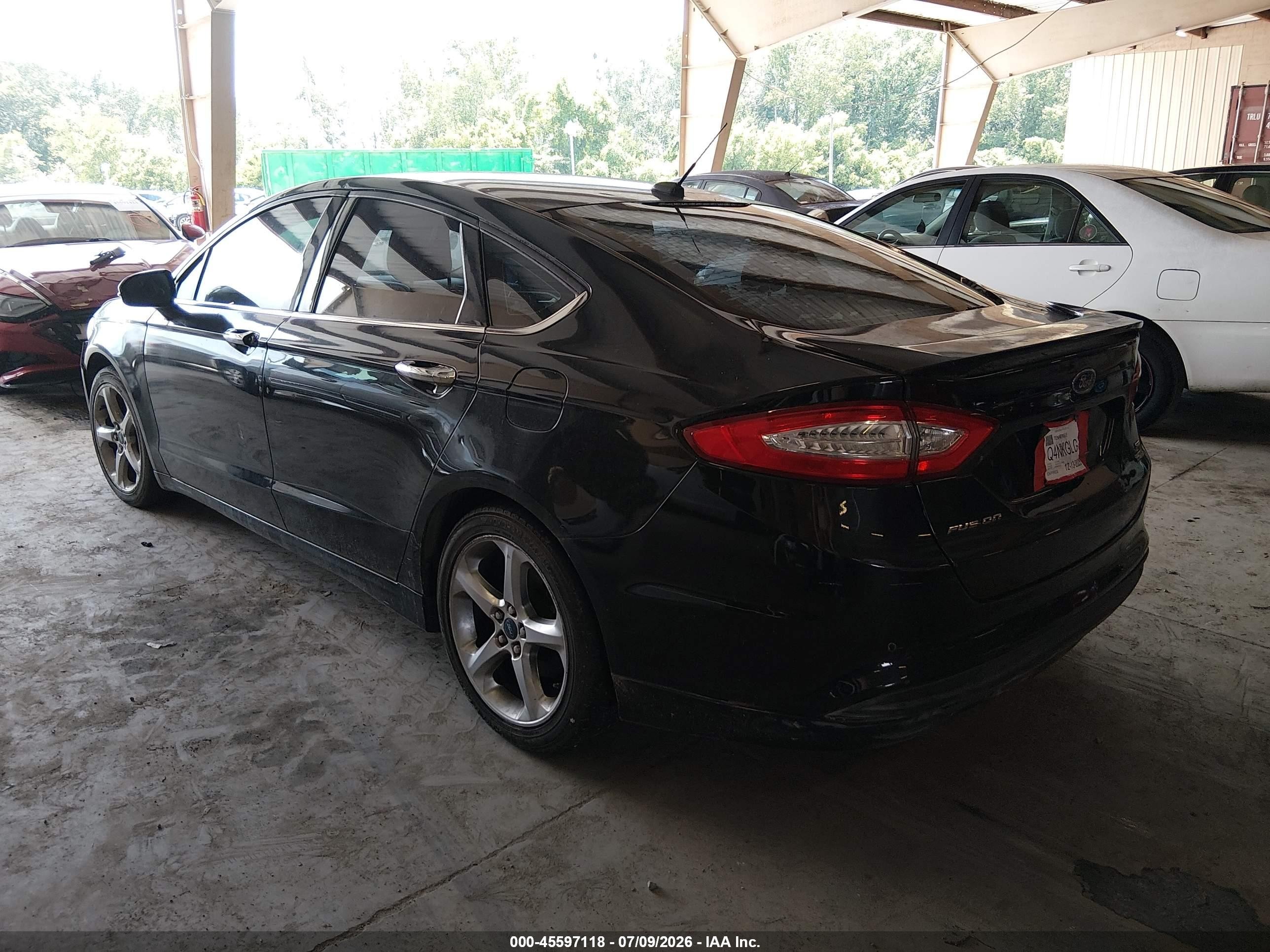 2013 Ford Fusion Se Black vin: 3FA6P0HRXDR252424