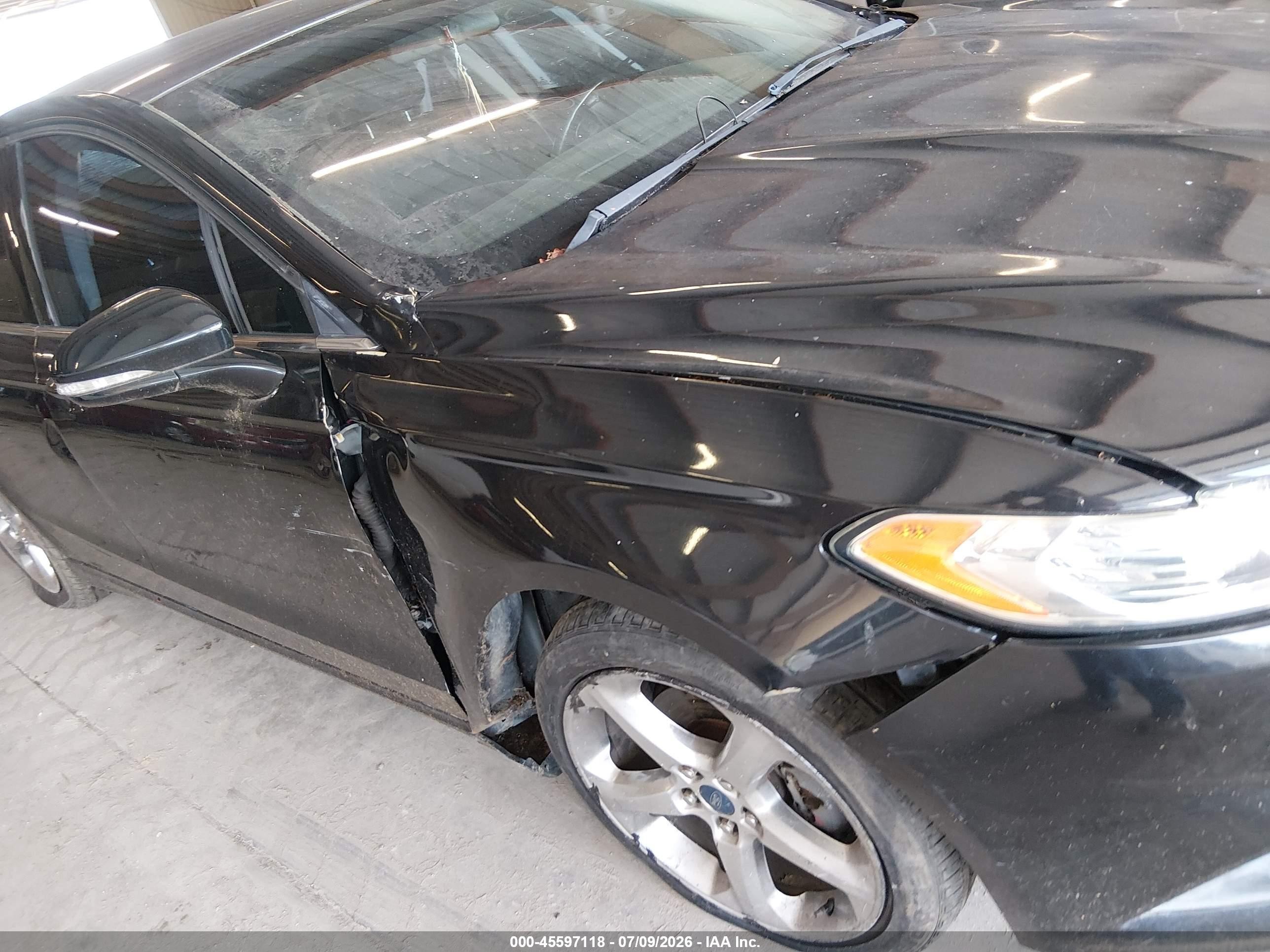 2013 Ford Fusion Se Black vin: 3FA6P0HRXDR252424