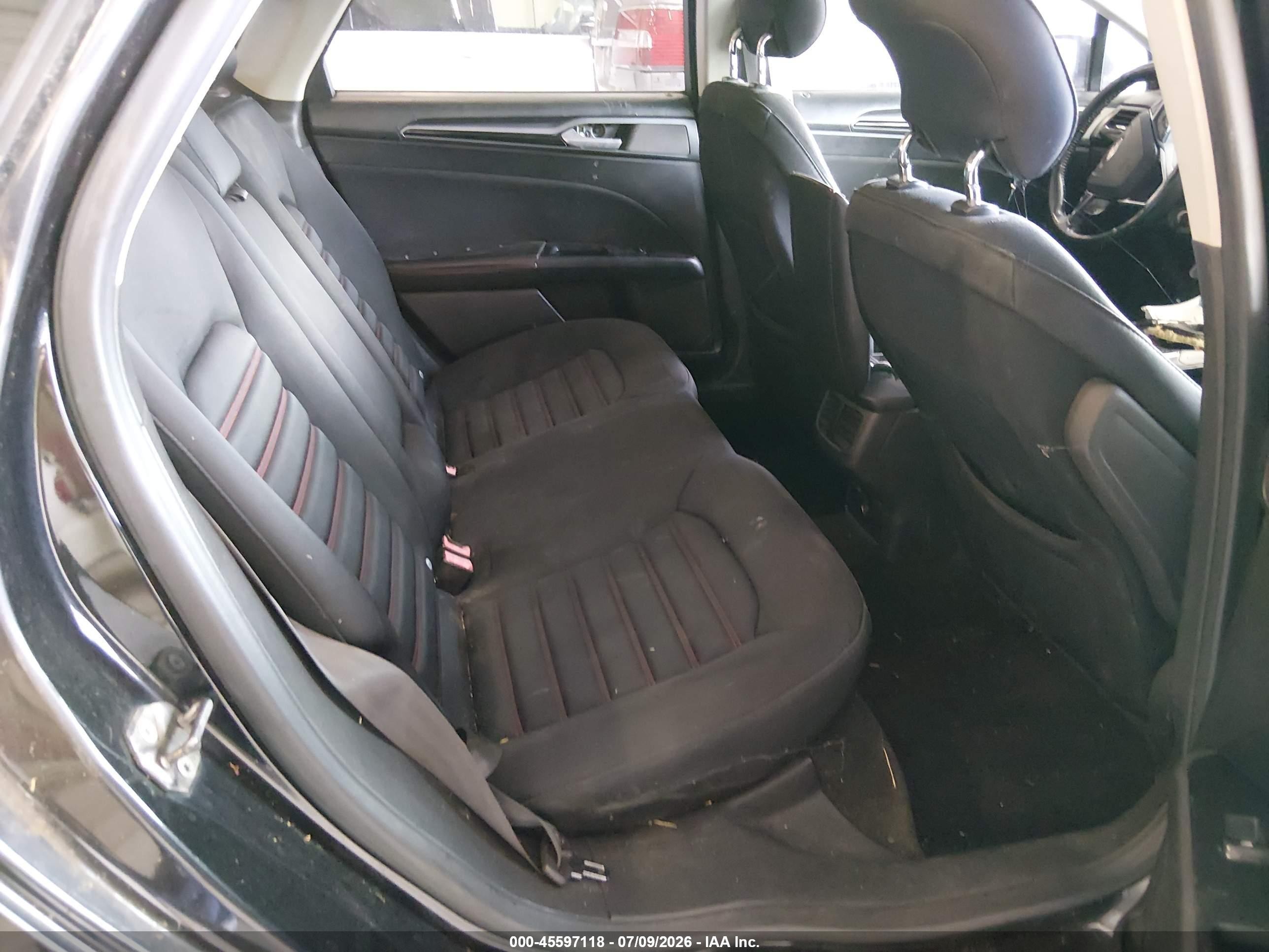 2013 Ford Fusion Se Black vin: 3FA6P0HRXDR252424