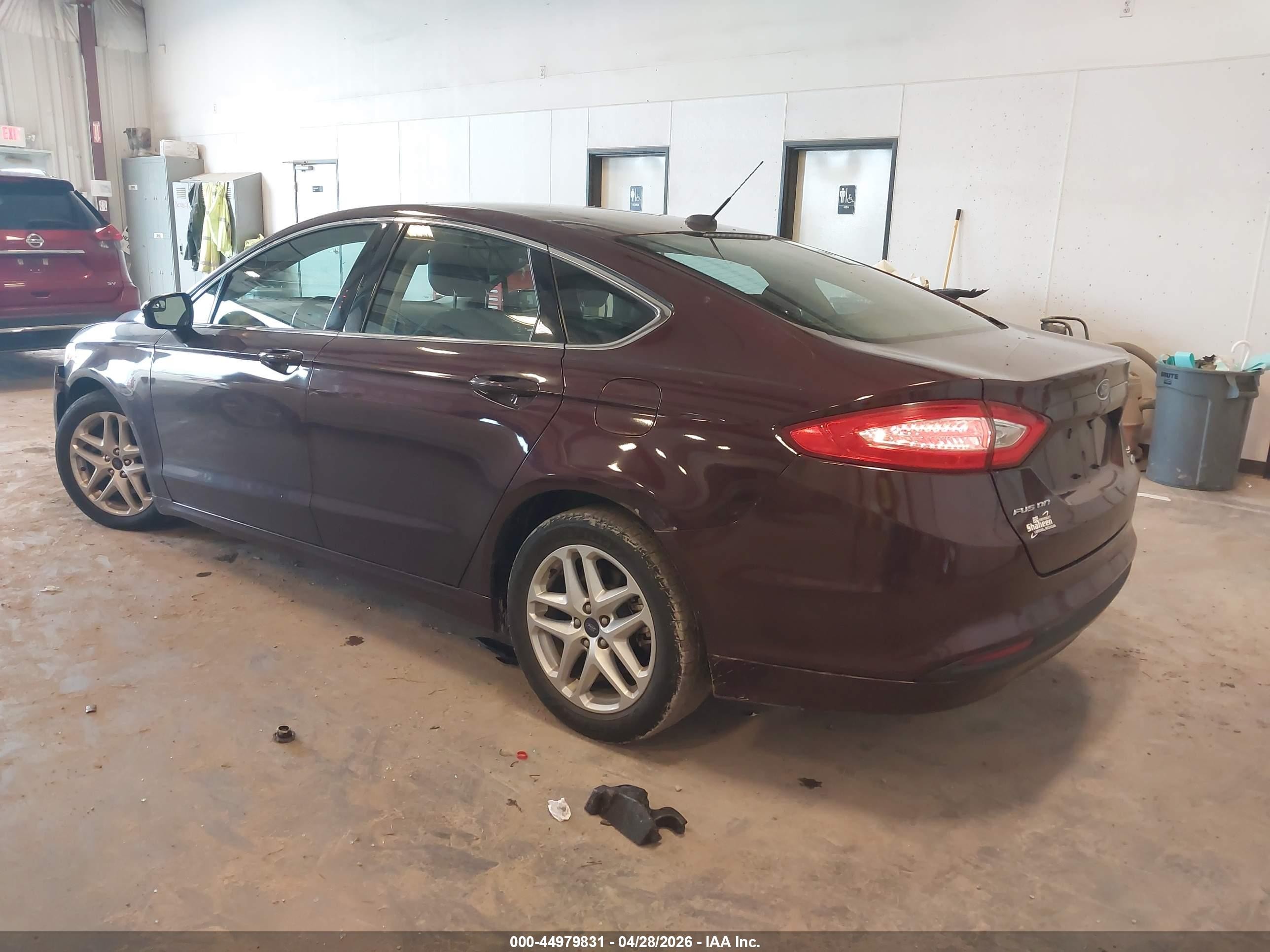 2013 Ford Fusion Se Burgundy vin: 3FA6P0HRXDR275010