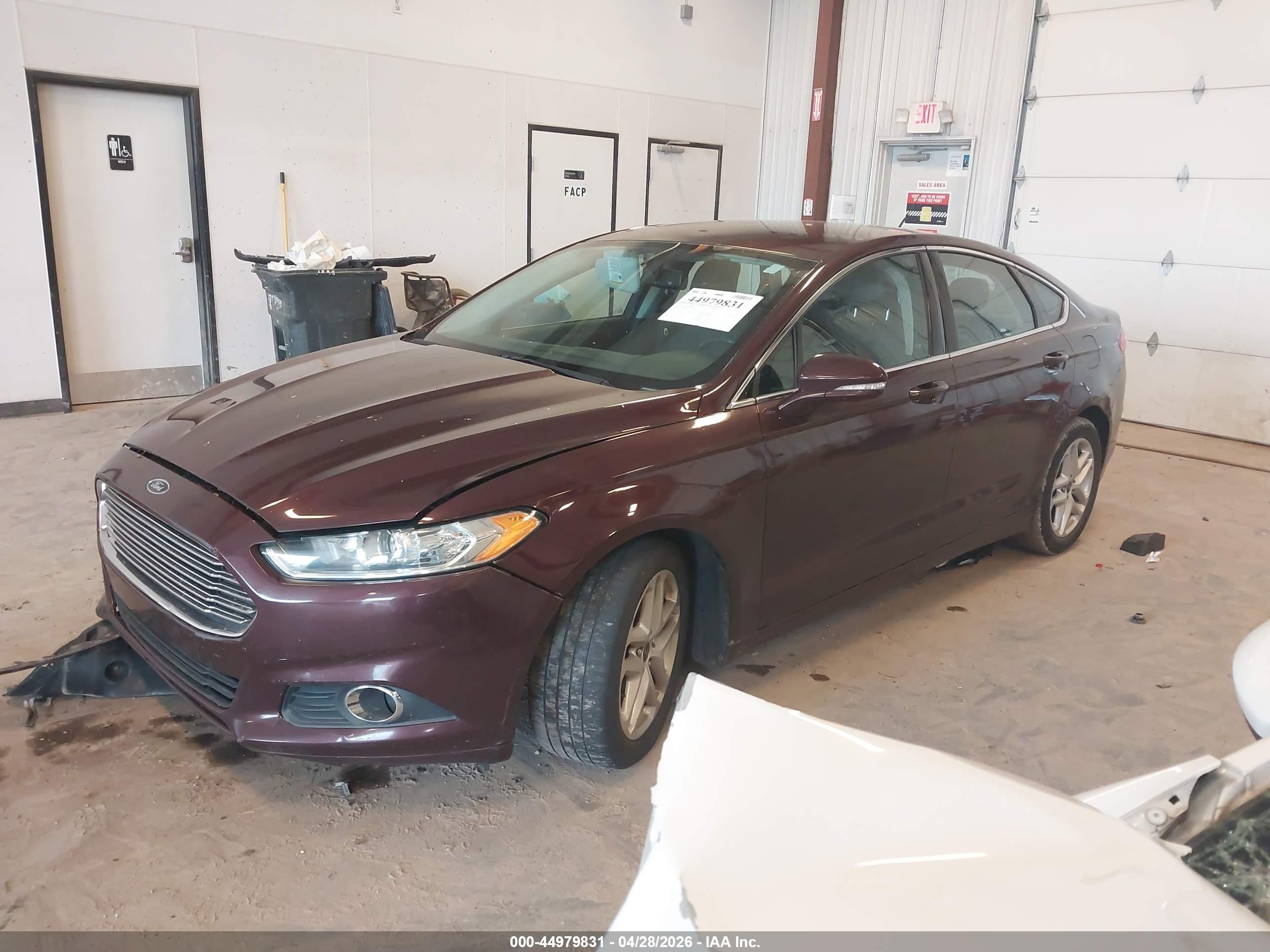 2013 Ford Fusion Se Burgundy vin: 3FA6P0HRXDR275010
