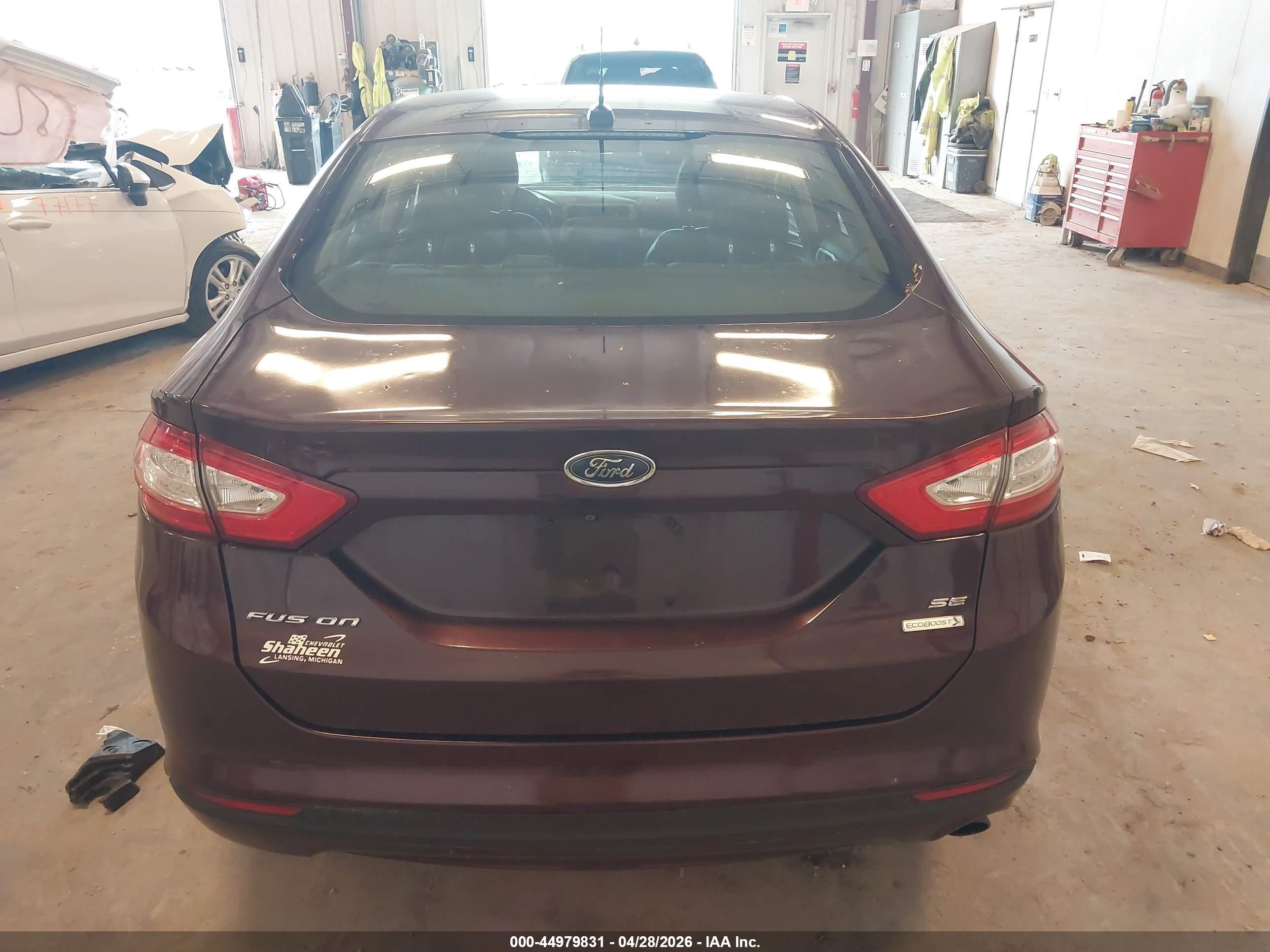 2013 Ford Fusion Se Burgundy vin: 3FA6P0HRXDR275010