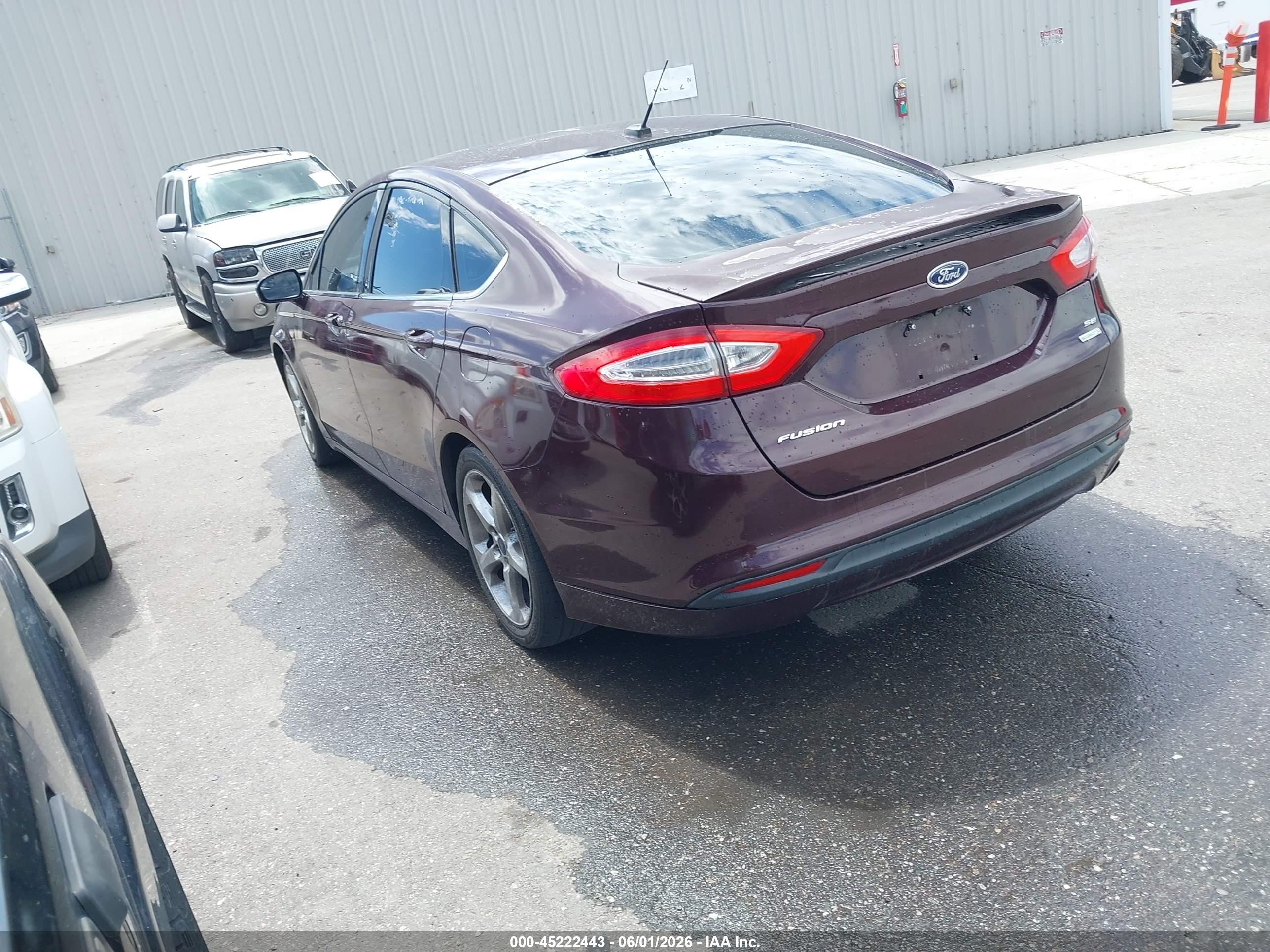2013 Ford Fusion Se Бордовый vin: 3FA6P0HRXDR324335