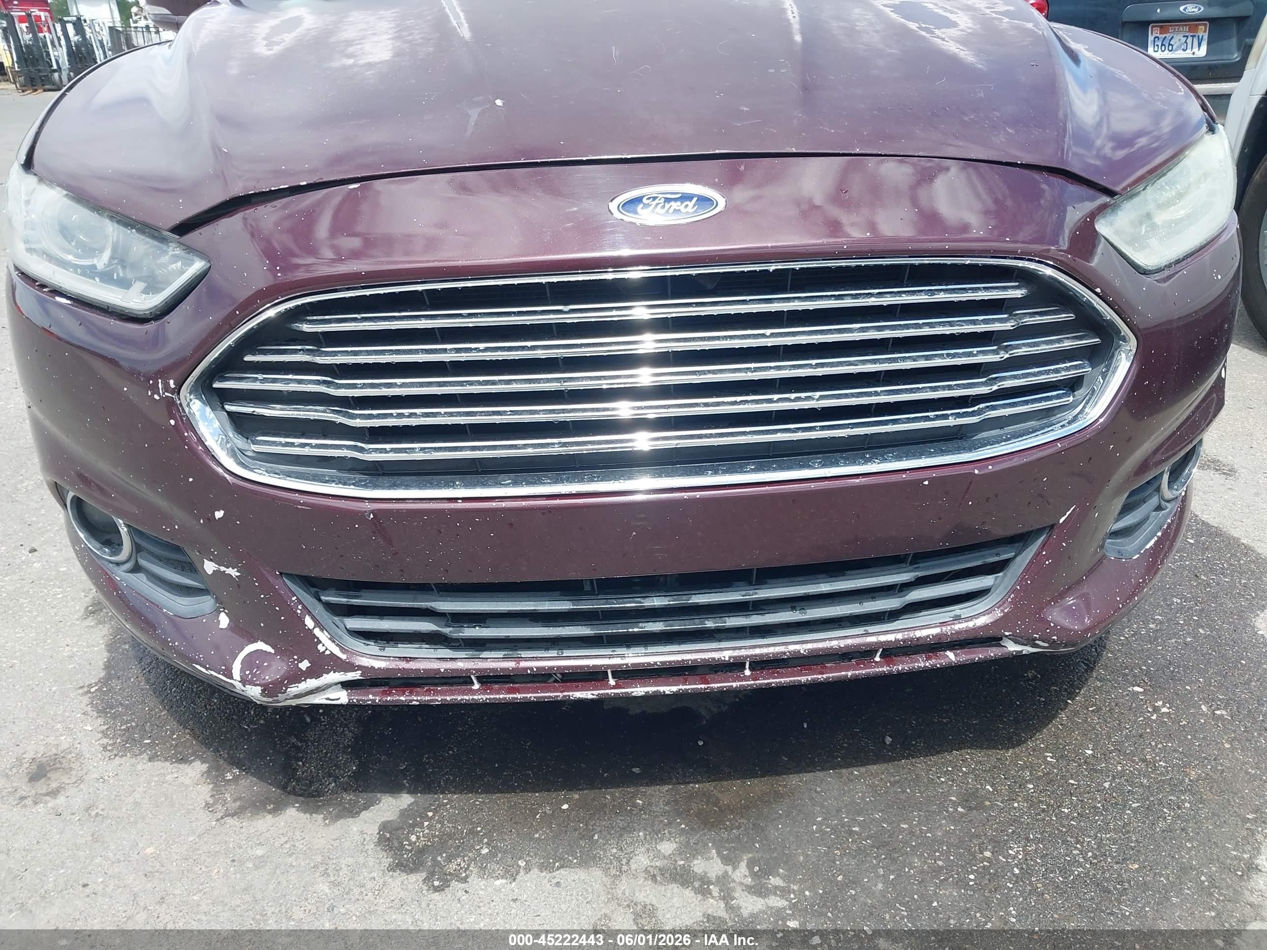 2013 Ford Fusion Se Бордовый vin: 3FA6P0HRXDR324335