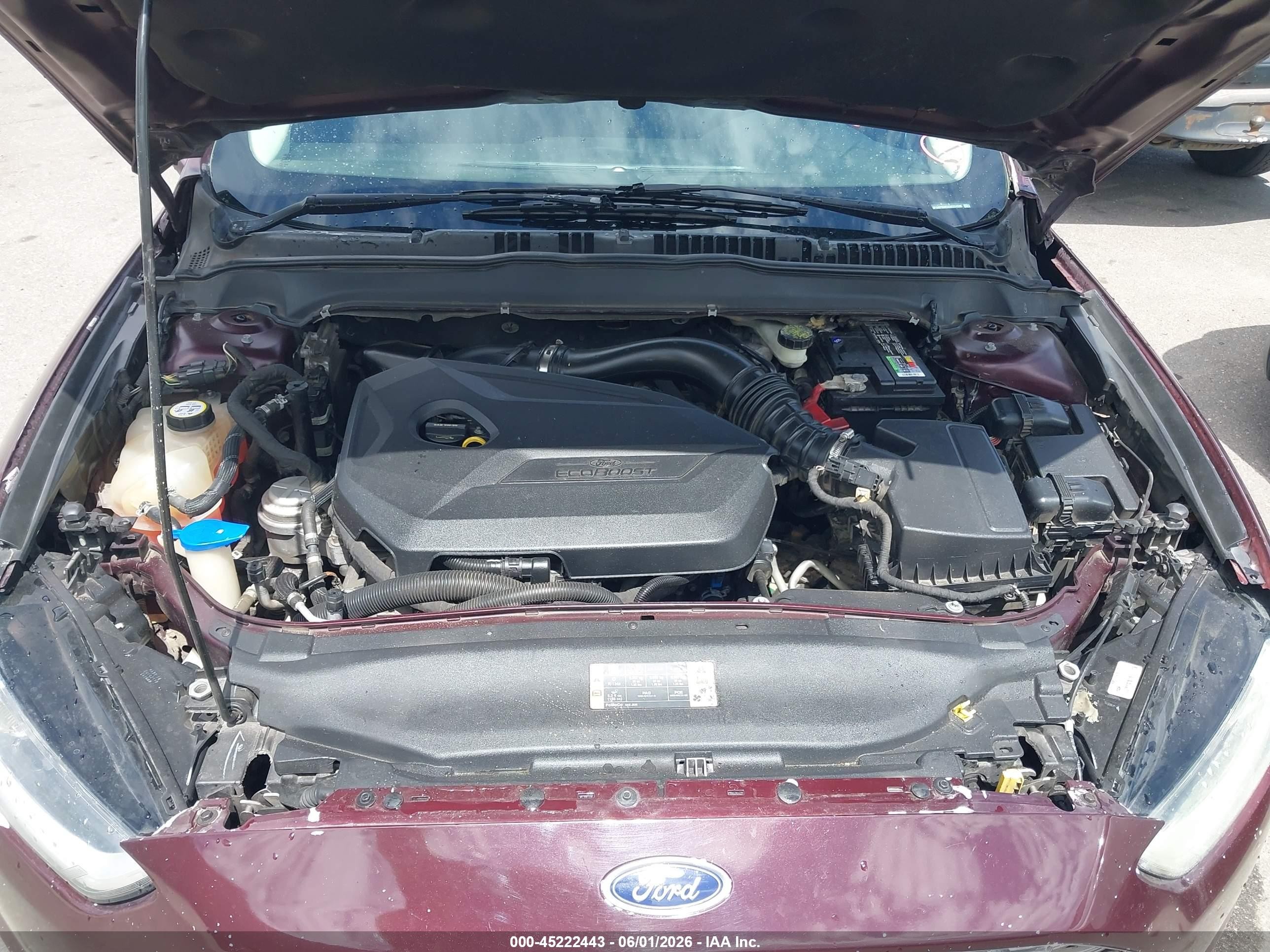 2013 Ford Fusion Se Бордовый vin: 3FA6P0HRXDR324335