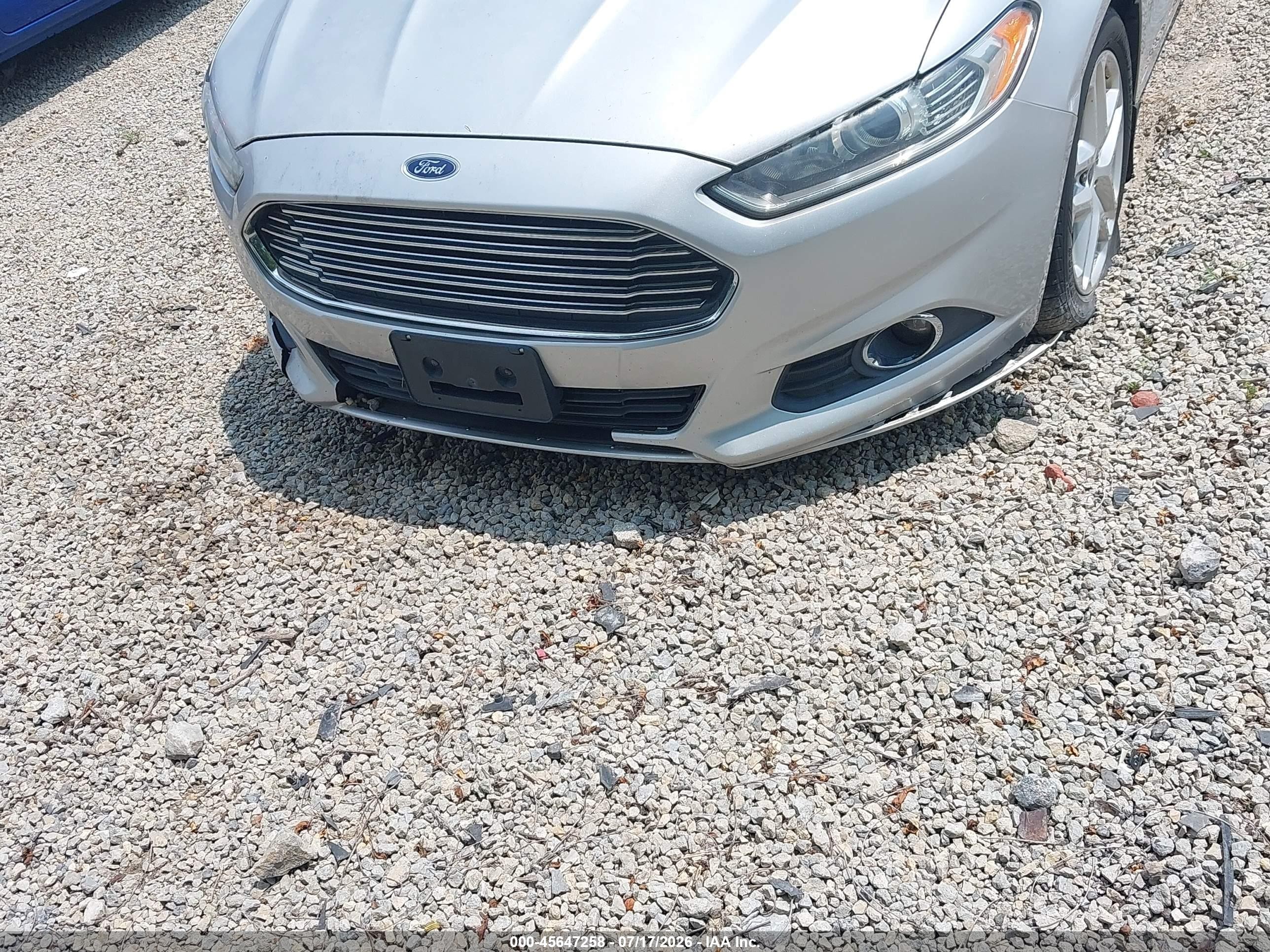 2013 Ford Fusion Se Silver vin: 3FA6P0HRXDR340745