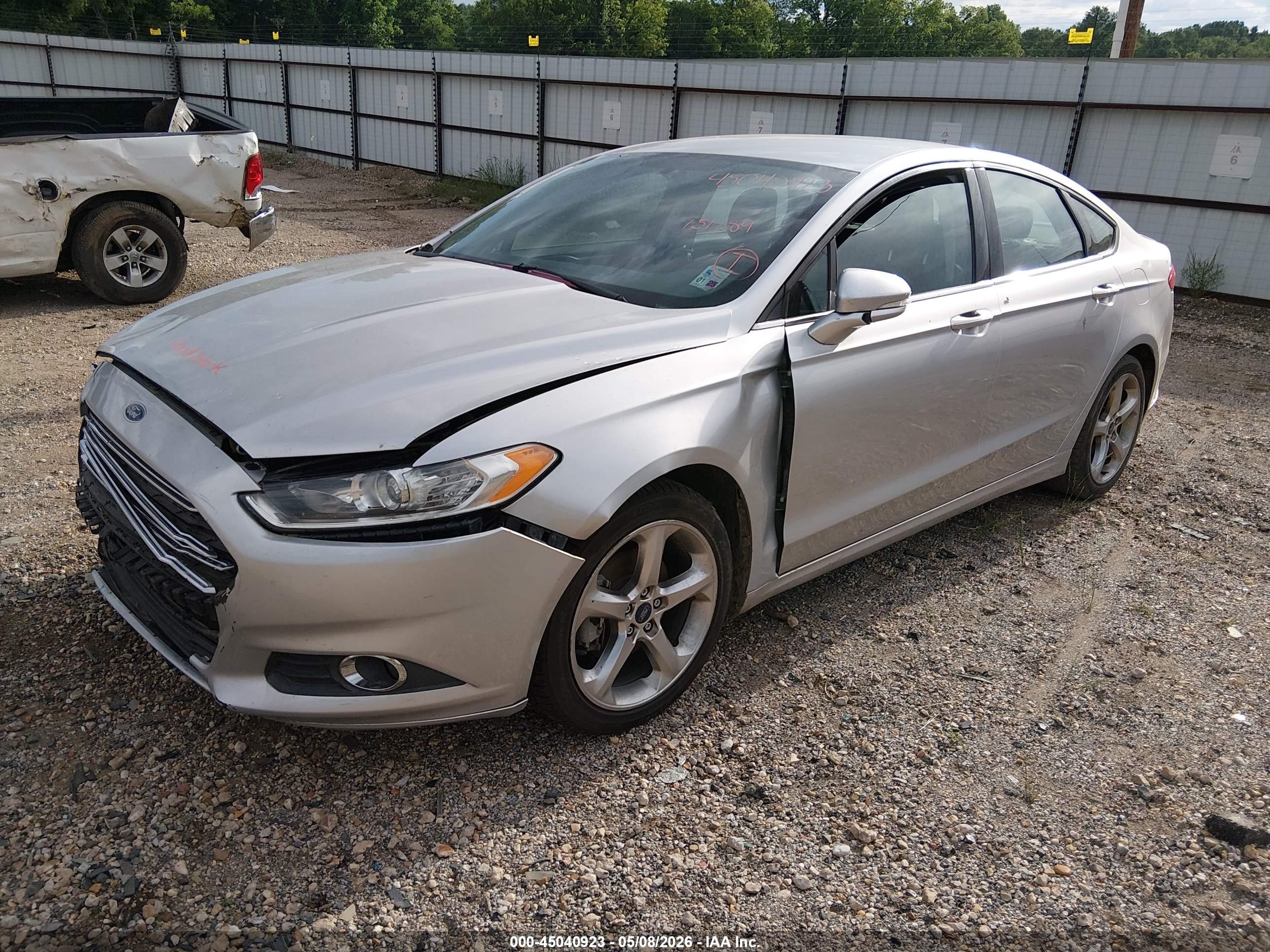 2013 Ford Fusion Se Silver vin: 3FA6P0HRXDR360428