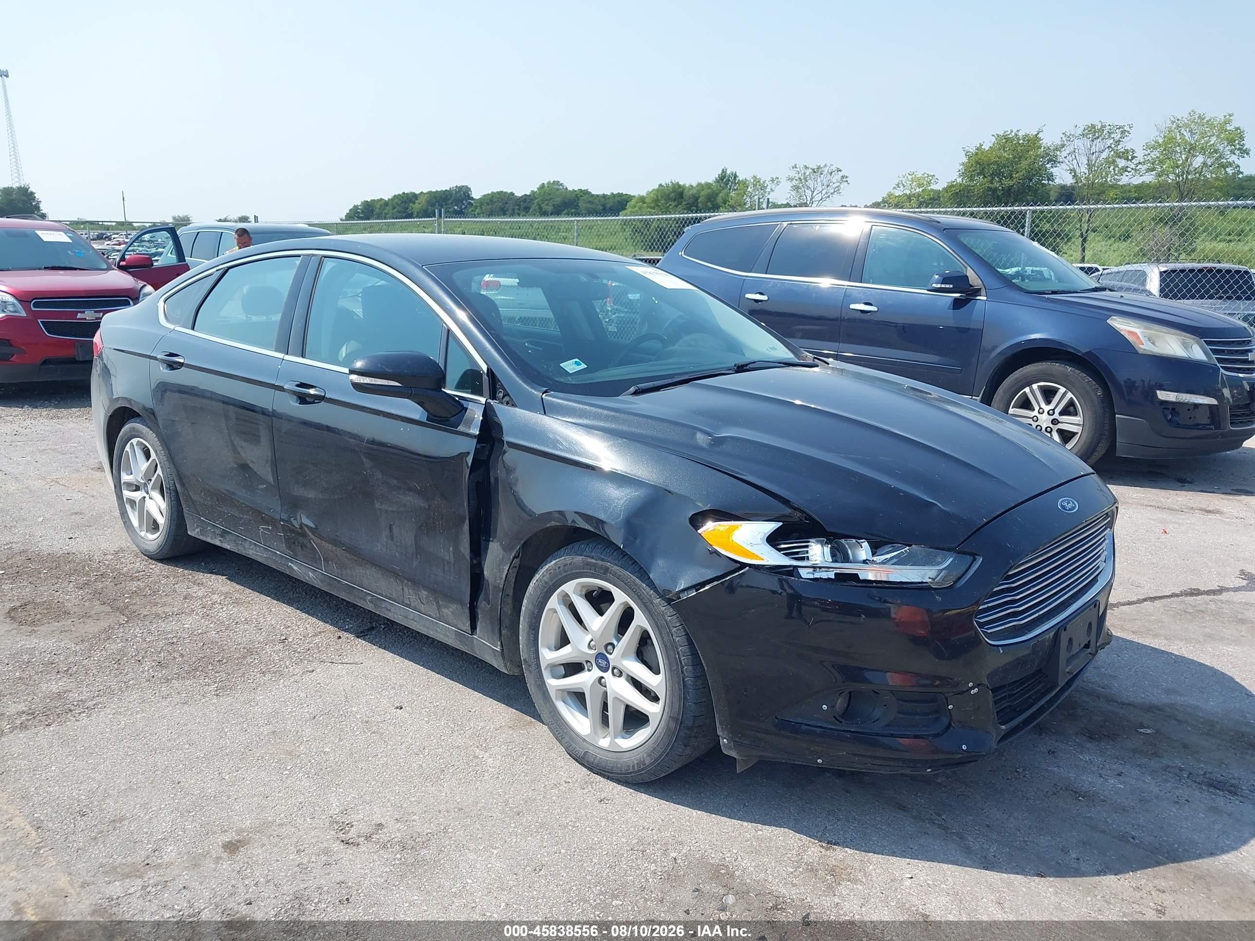 2013 Ford Fusion Se Black vin: 3FA6P0HRXDR370697