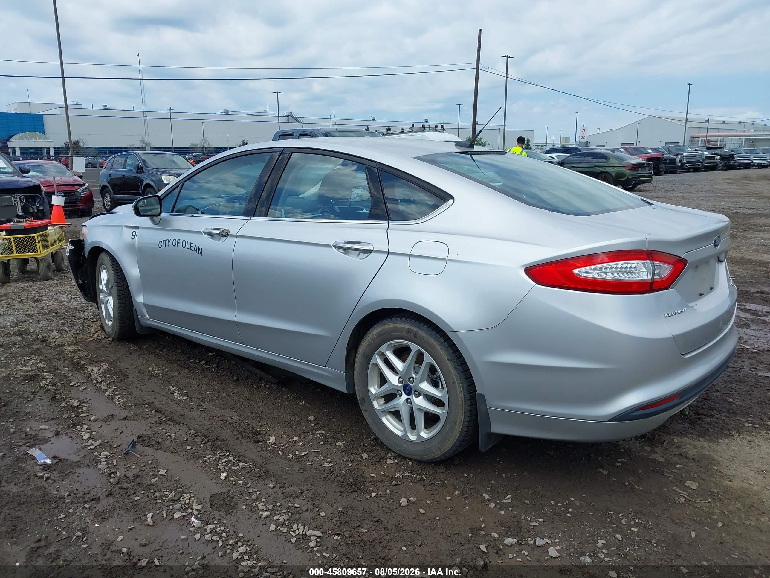 2013 Ford Fusion Se Silver vin: 3FA6P0HRXDR373390