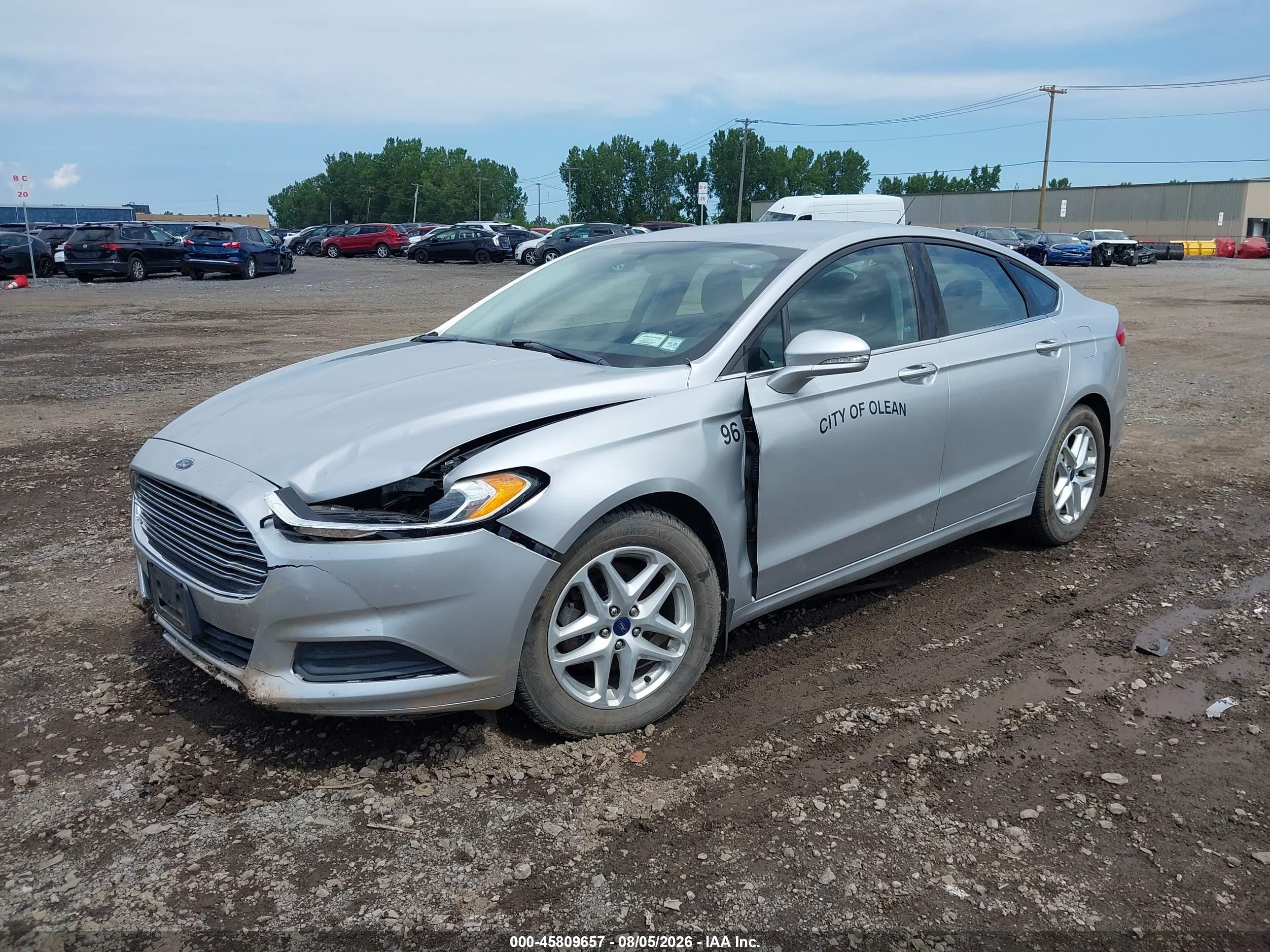 2013 Ford Fusion Se Silver vin: 3FA6P0HRXDR373390